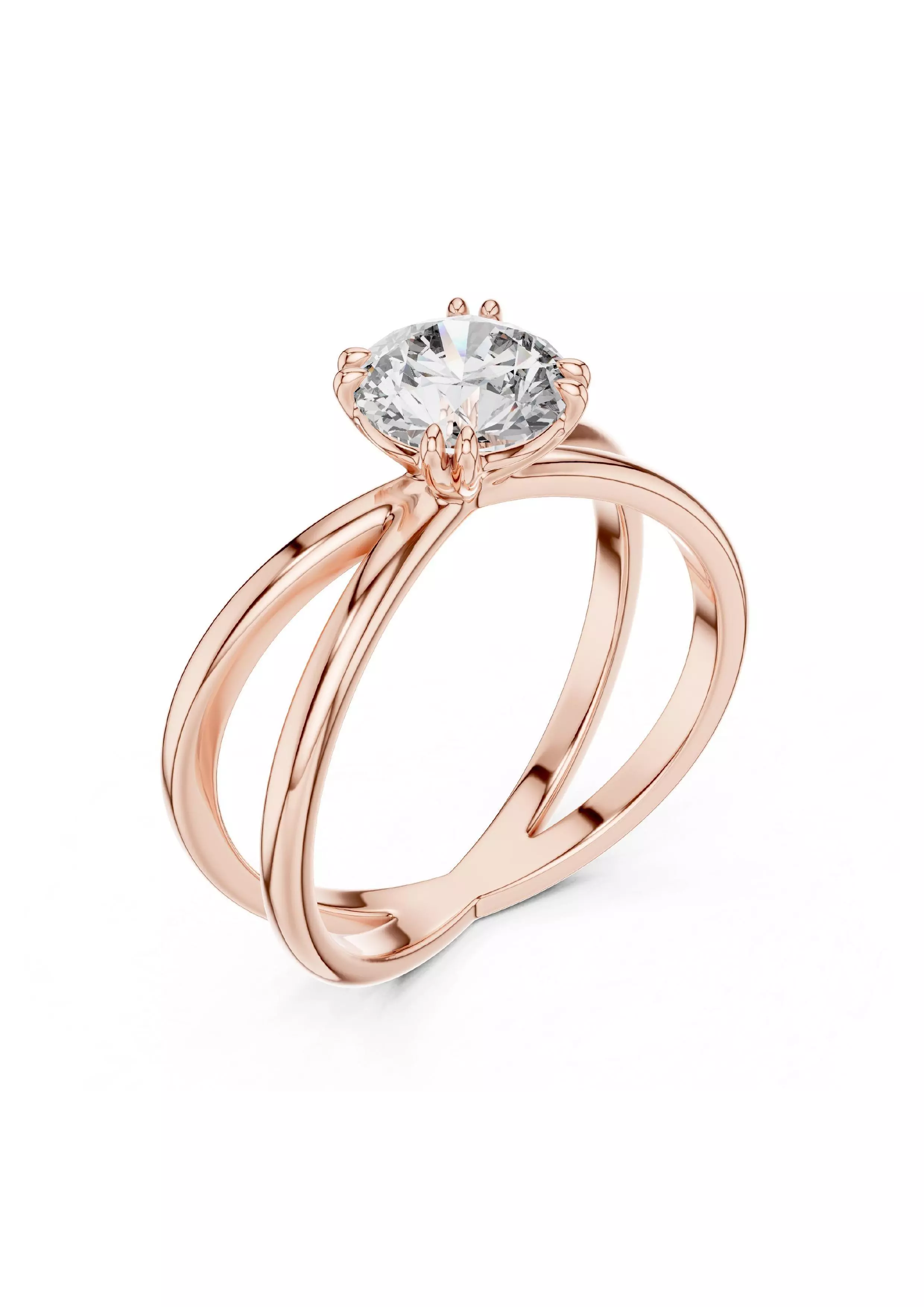 100 Solitaire Ring Earrings Pendant 3D print model_45