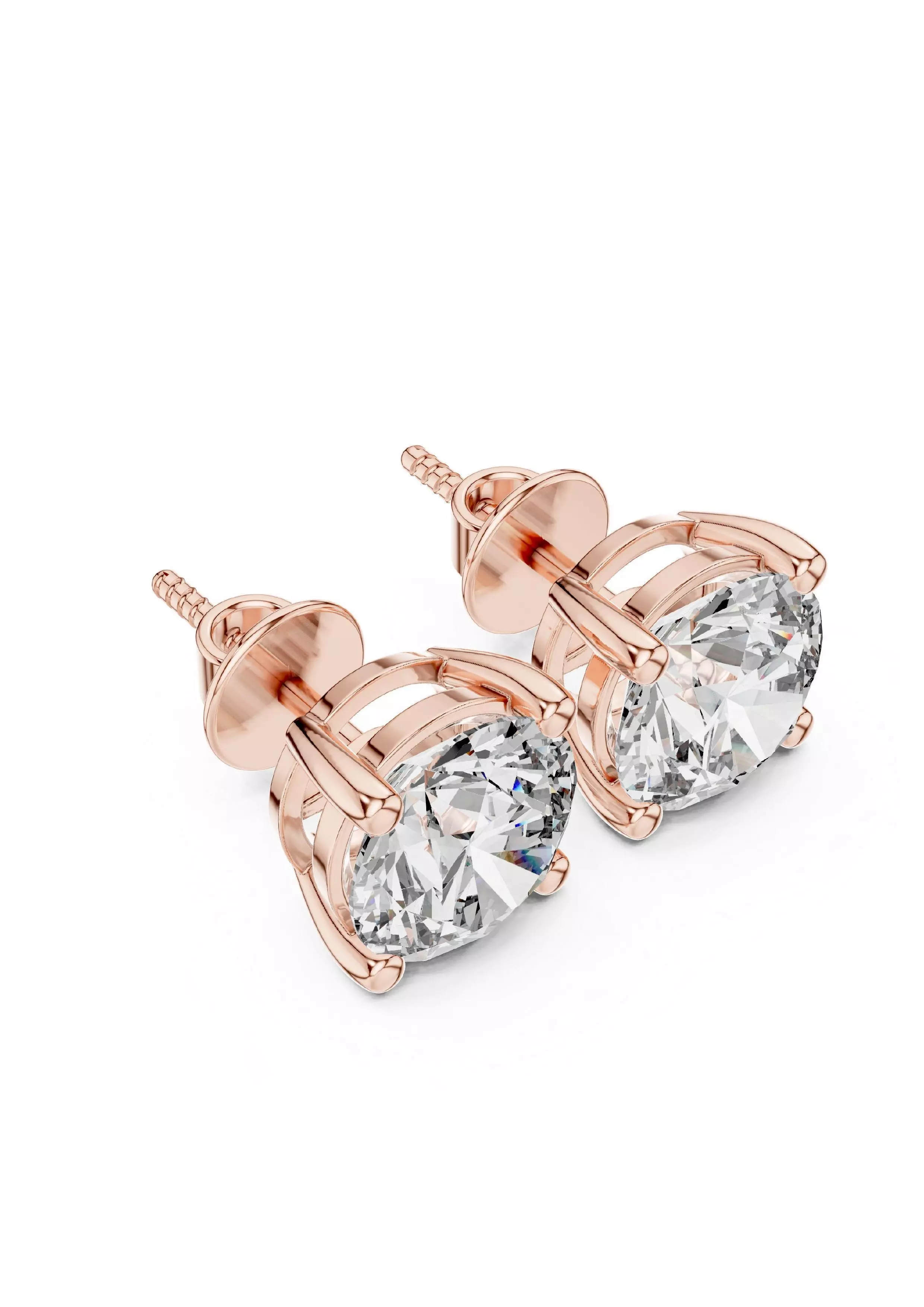 100 Solitaire Ring Earrings Pendant 3D print model_9