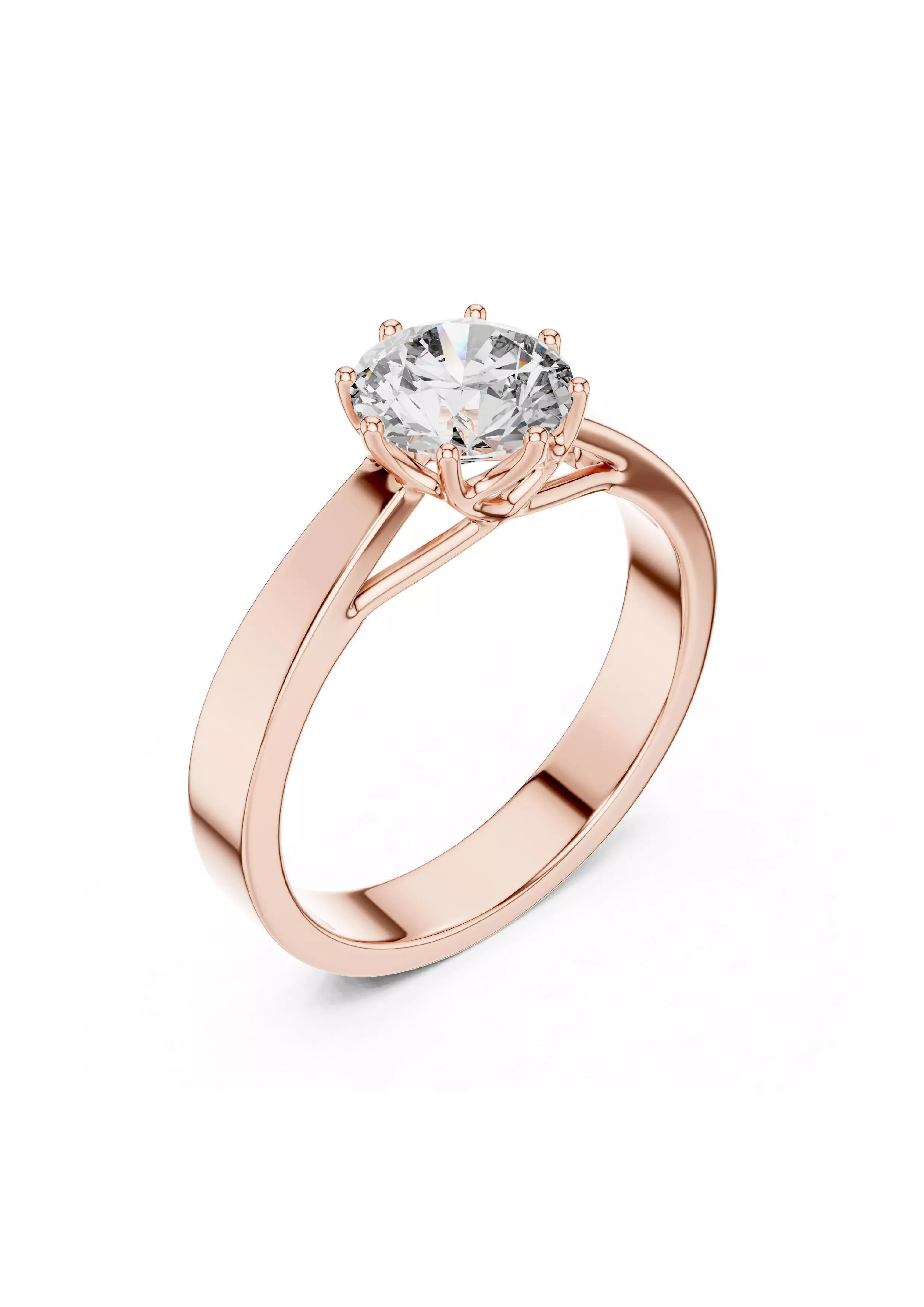 100 Solitaire Ring Earrings Pendant 3D print model_62