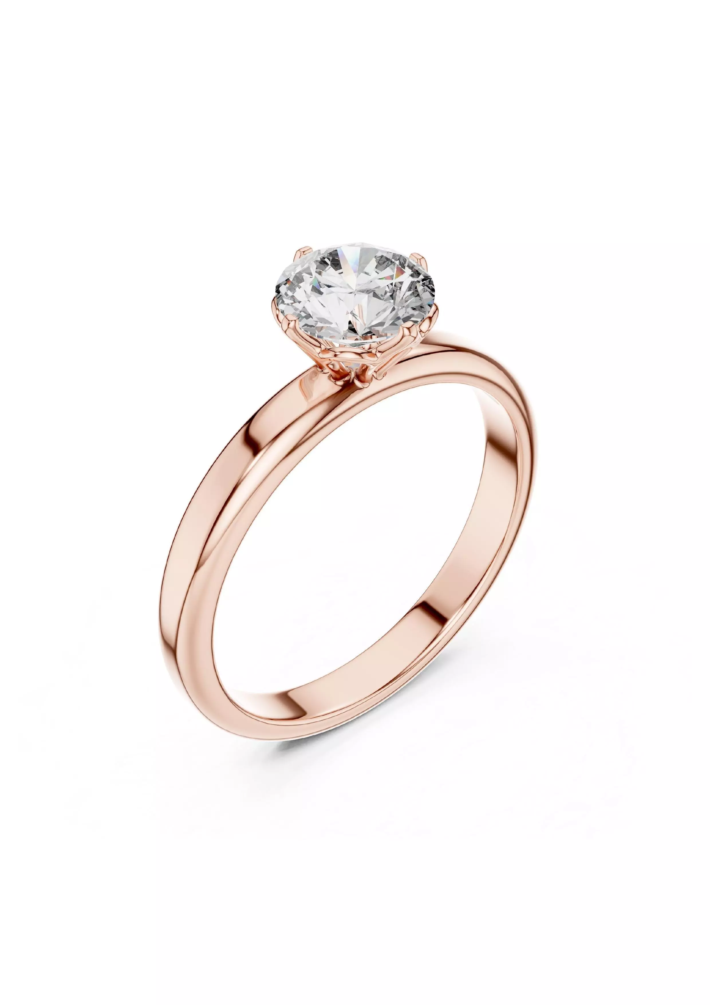 100 Solitaire Ring Earrings Pendant 3D print model_107