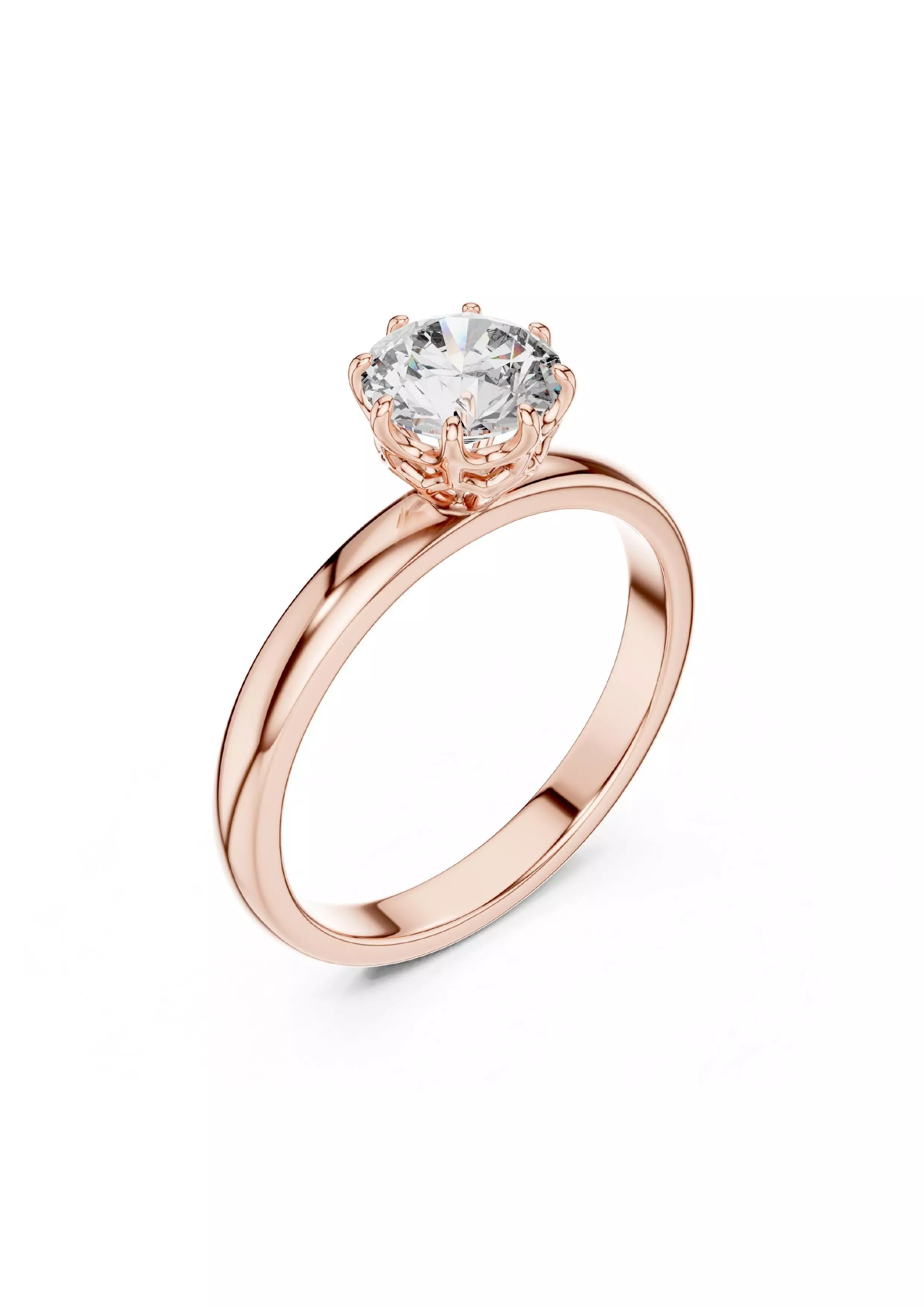 100 Solitaire Ring Earrings Pendant 3D print model_73