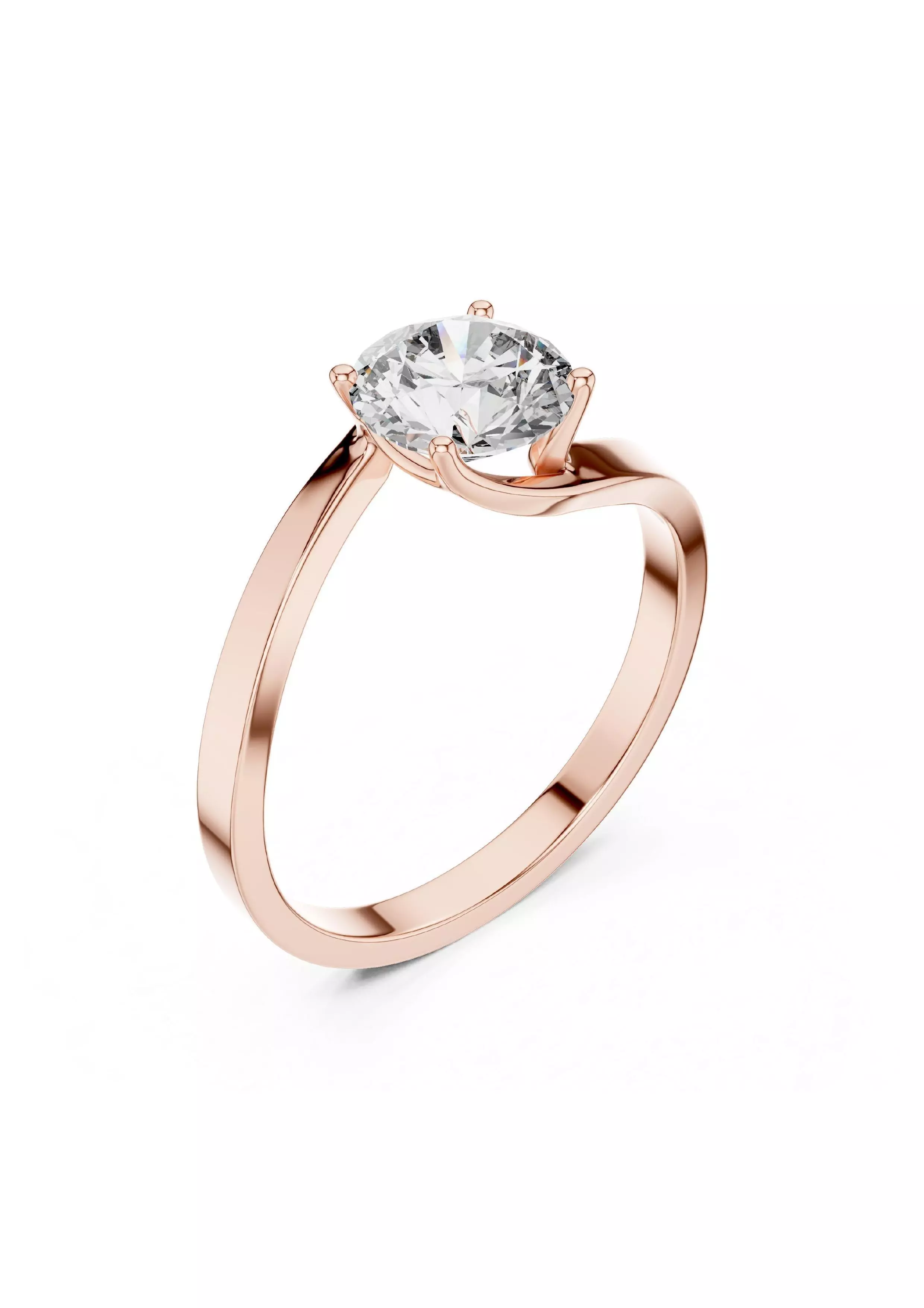 100 Solitaire Ring Earrings Pendant 3D print model_49