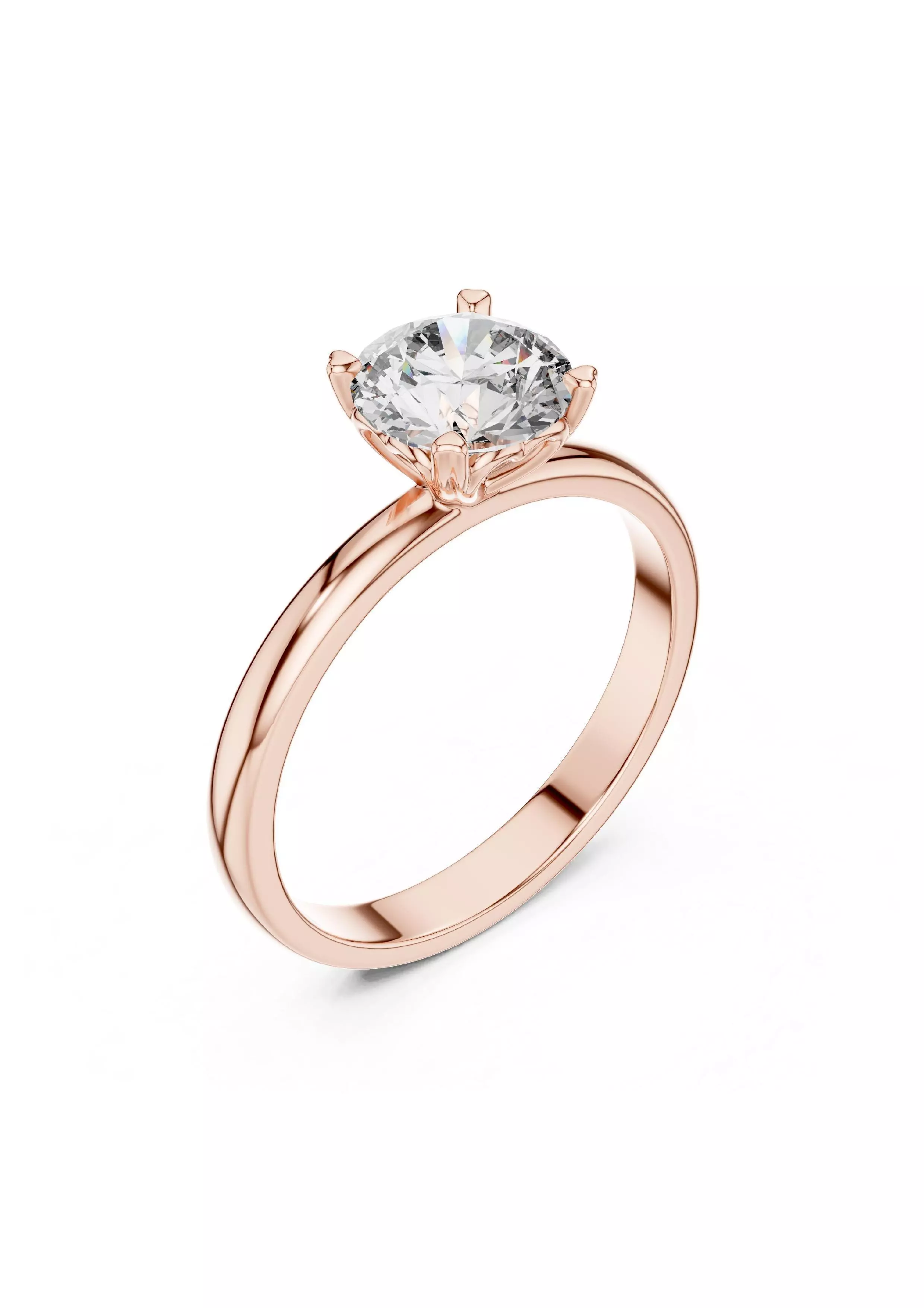 100 Solitaire Ring Earrings Pendant 3D print model_17