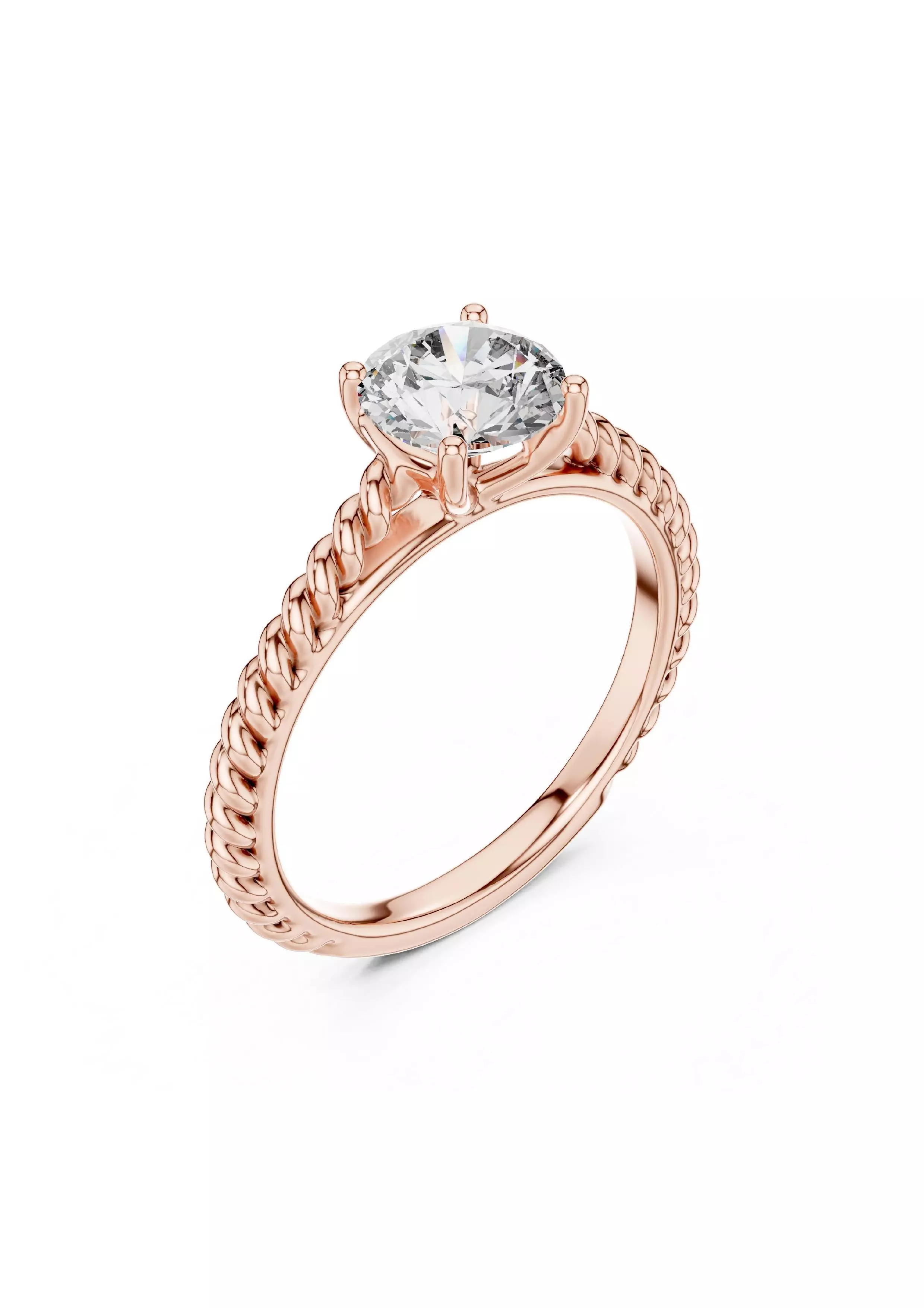 100 Solitaire Ring Earrings Pendant 3D print model_20