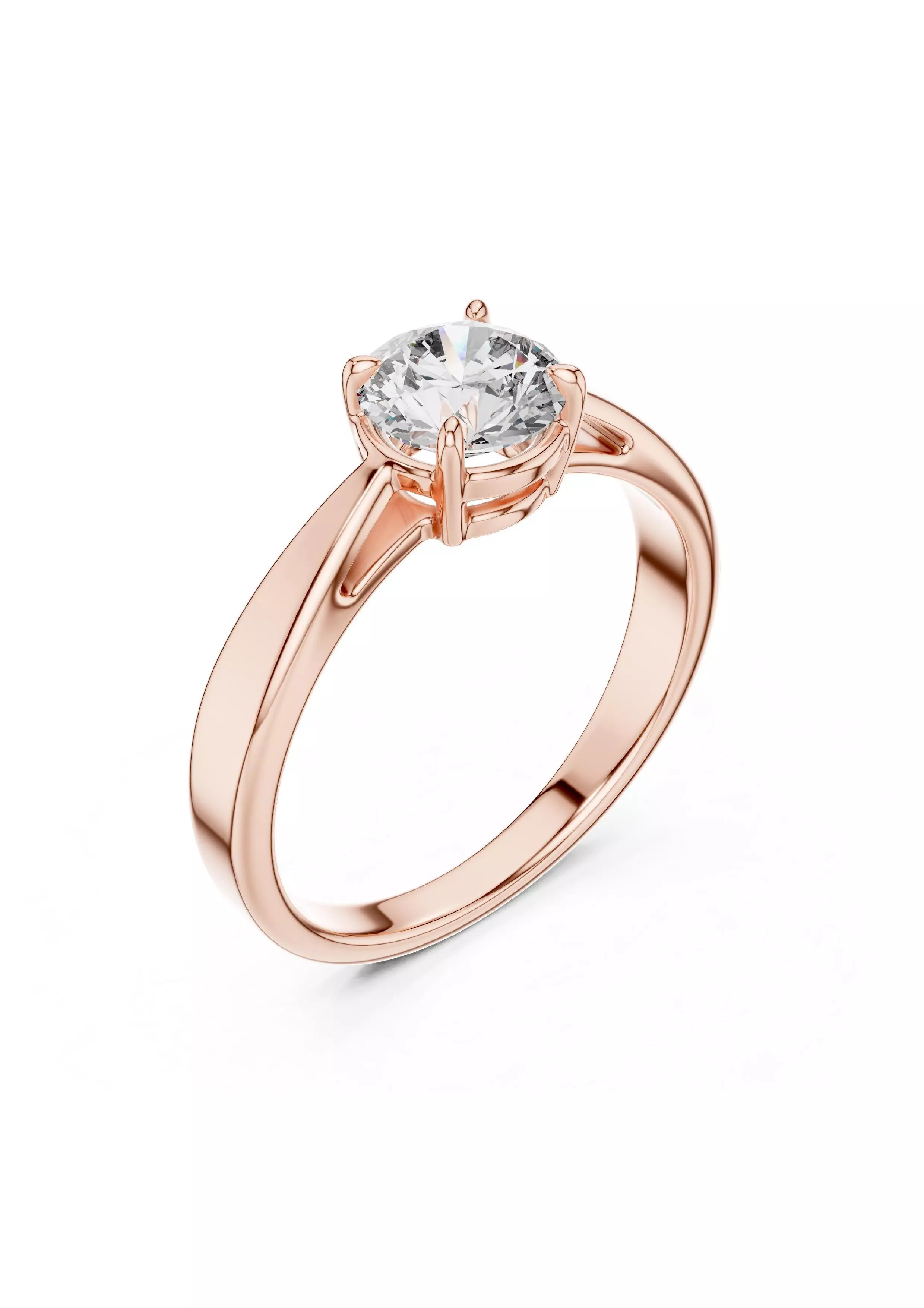 100 Solitaire Ring Earrings Pendant 3D print model_84