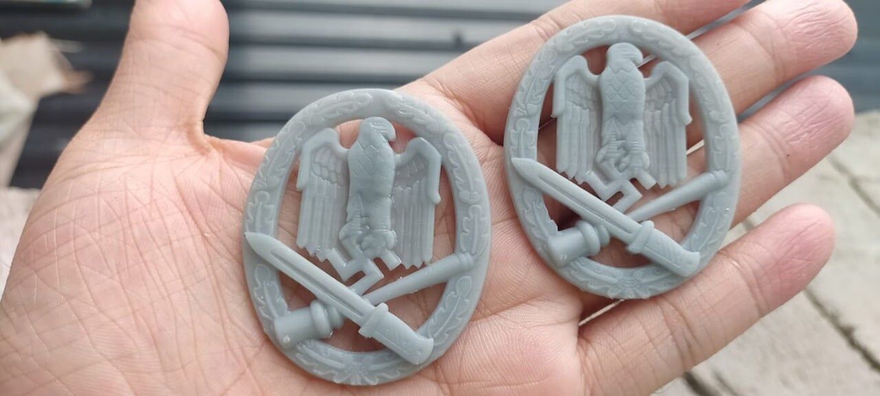 WWII German General Assault Badge 3D print model_1