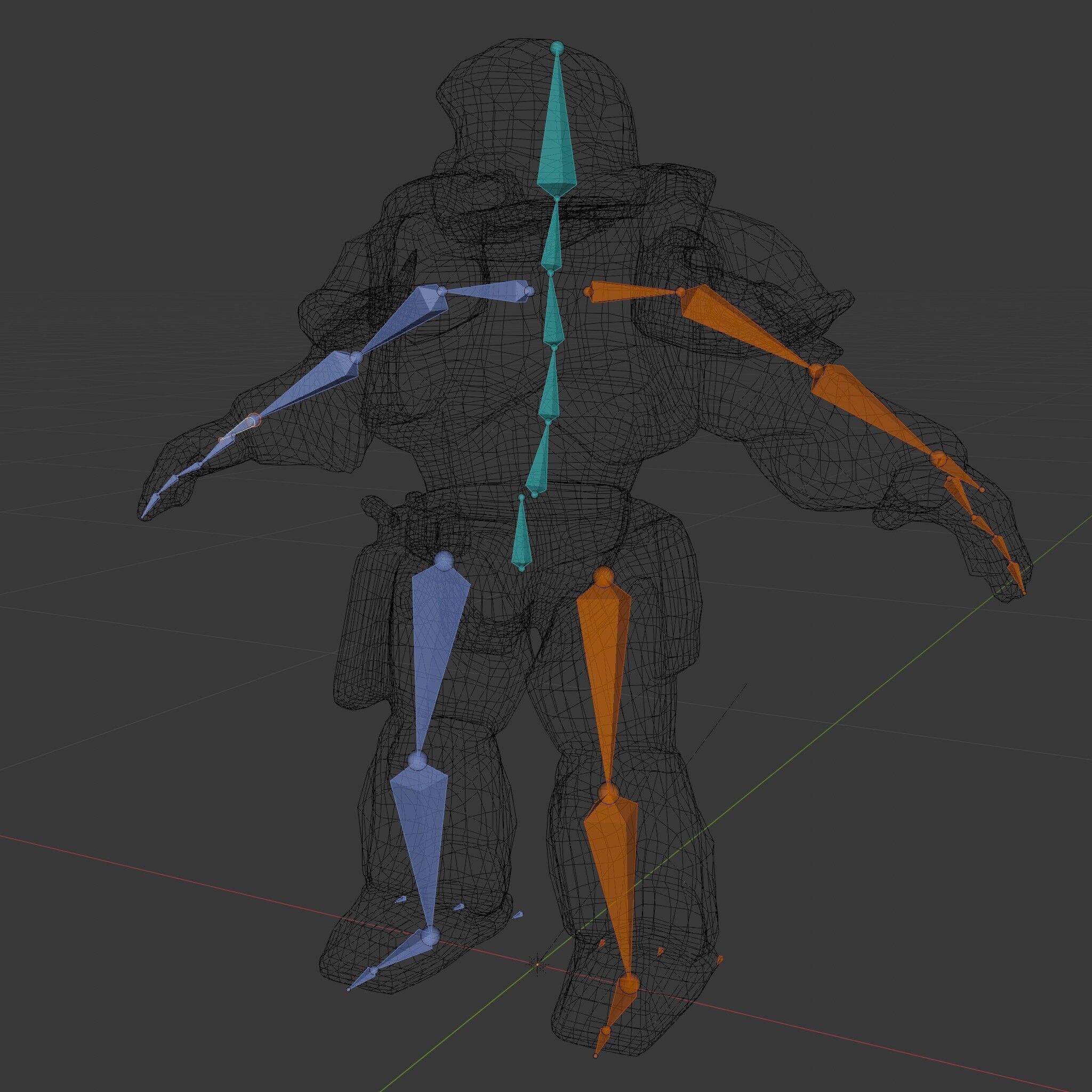 Futuristic Armored Combat Robot with Full Rigging and PBR Tex... Low-poly 3D model_15