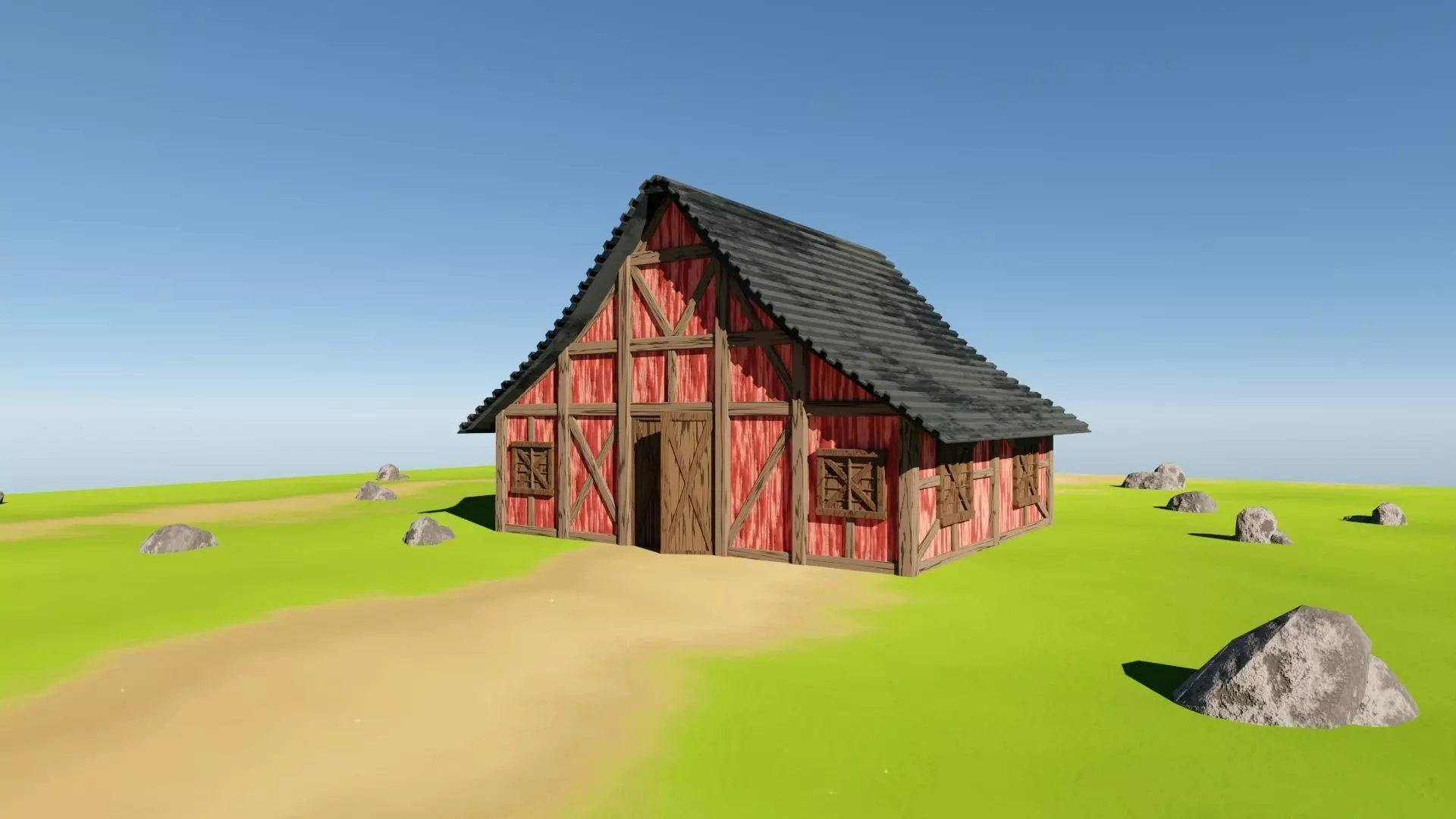 Barn Storage House Free 3D model