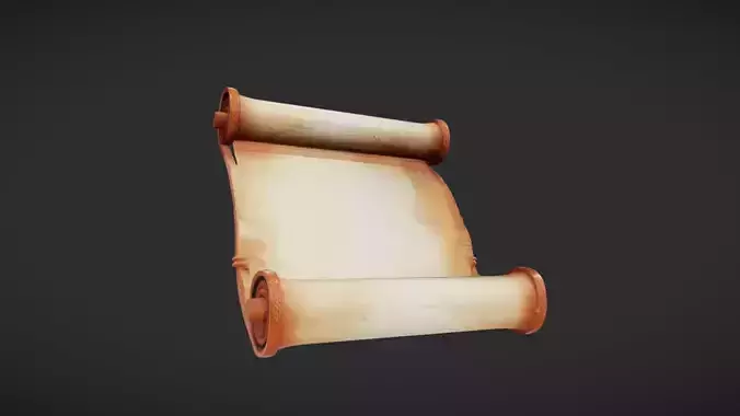 blank parchment scroll