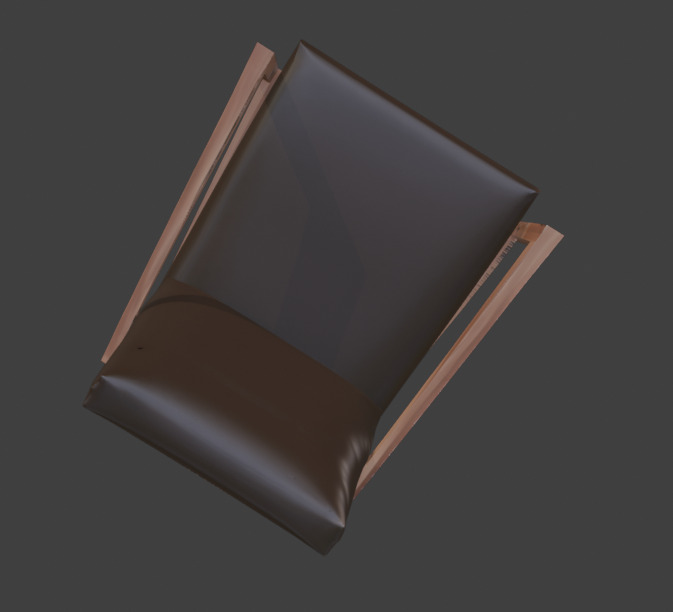 Wooden Armchair Realistic Game-Ready 3D Model with PBR Textures Low-poly 3D model_24