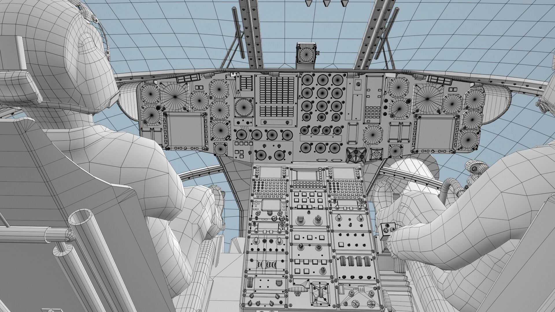 MH-53E Sea Dragon US Navy 2 Complex Animation Low-poly 3D model_35