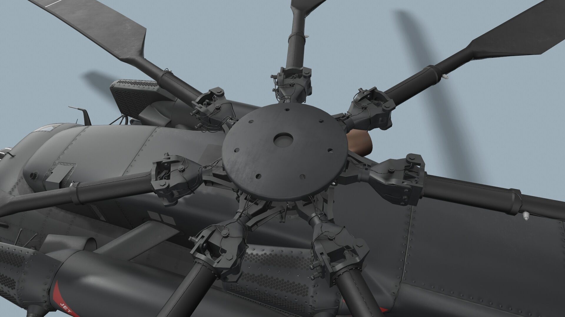 MH-53E Sea Dragon US Navy 2 Complex Animation Low-poly 3D model_14