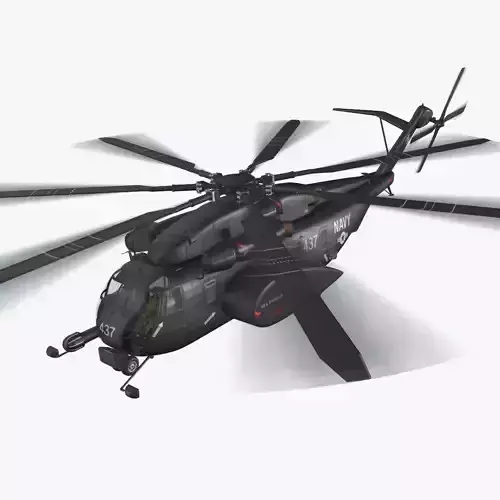 MH-53E Sea Dragon US Navy 2 Complex Animation Low-poly 3D model