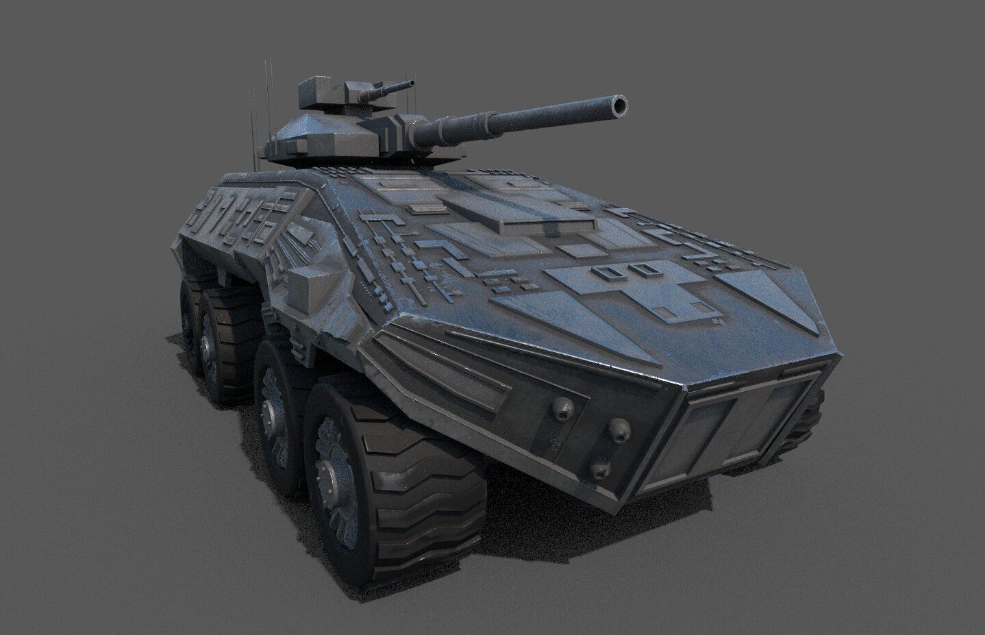 High-Quality 3D Tank Model  Low-poly 3D model_1
