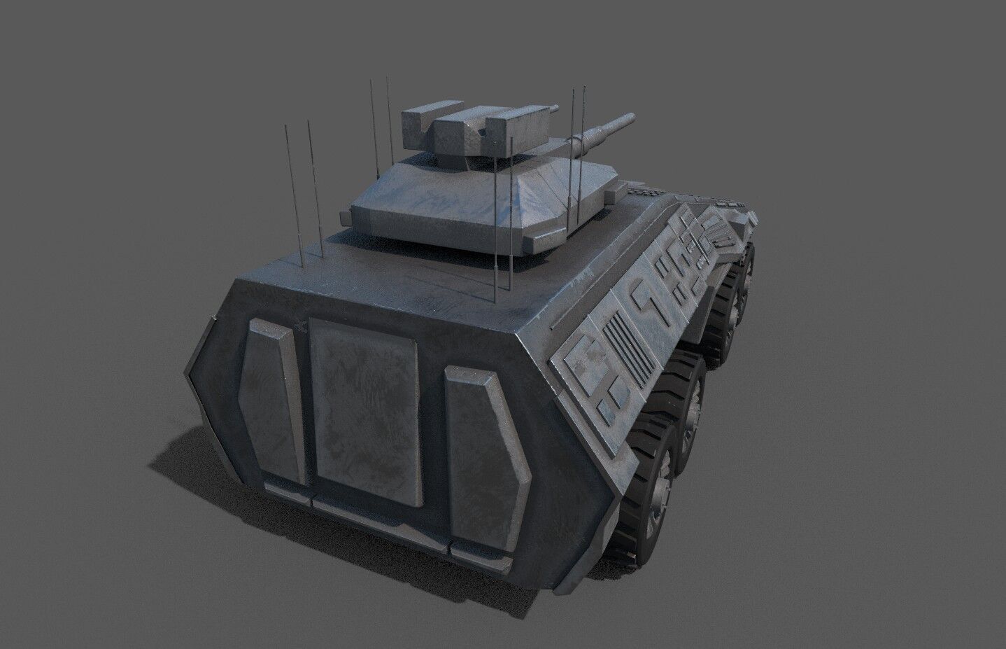 High-Quality 3D Tank Model  Low-poly 3D model_3