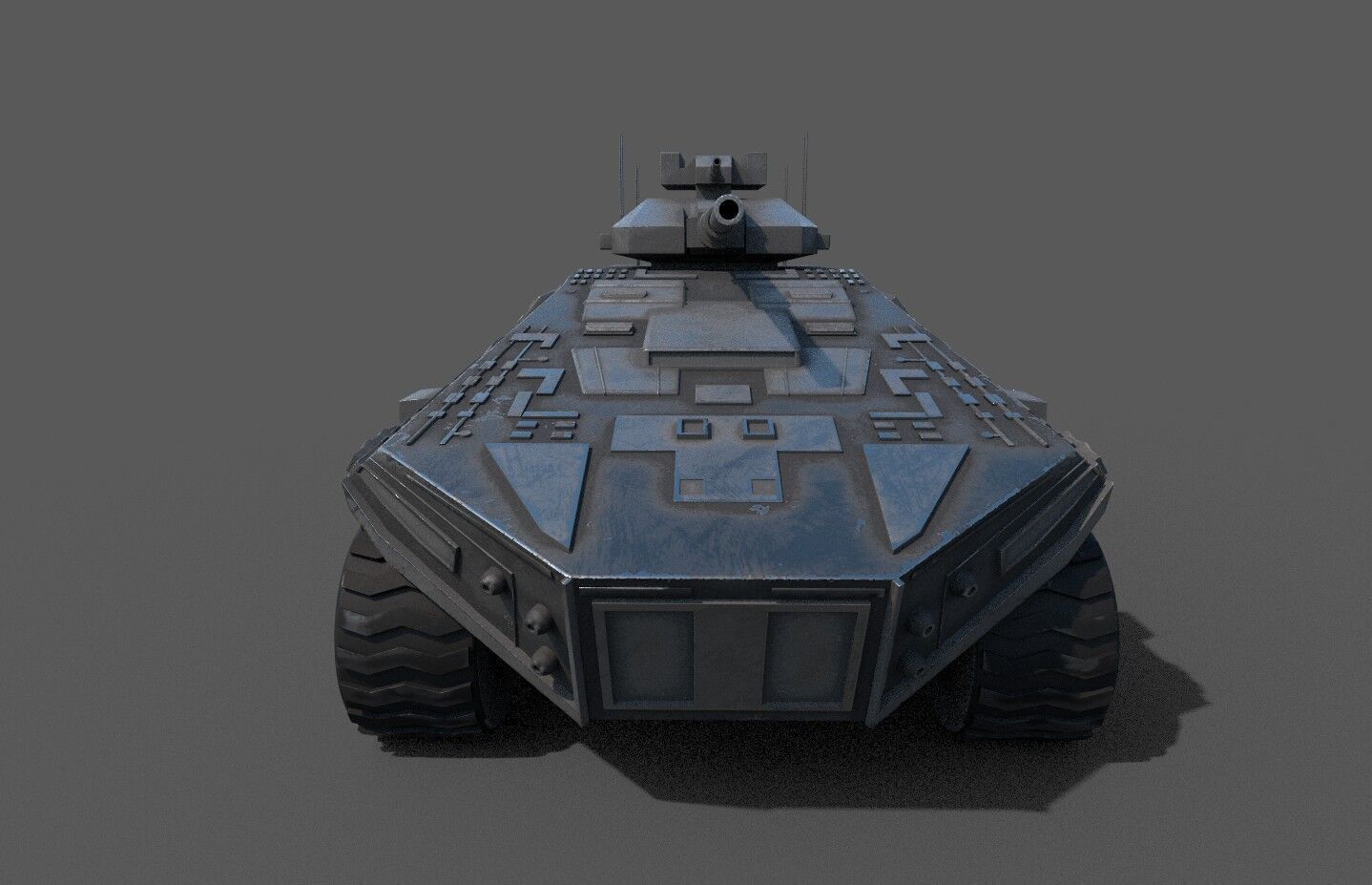 High-Quality 3D Tank Model  Low-poly 3D model_4