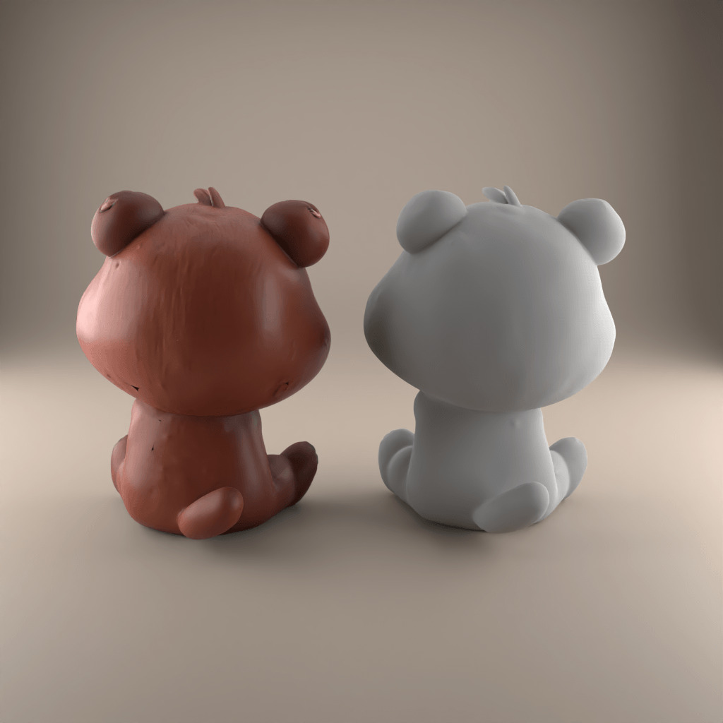 Cute Bear STL File 3D Model for Decoration Gift 3 3D print model_2