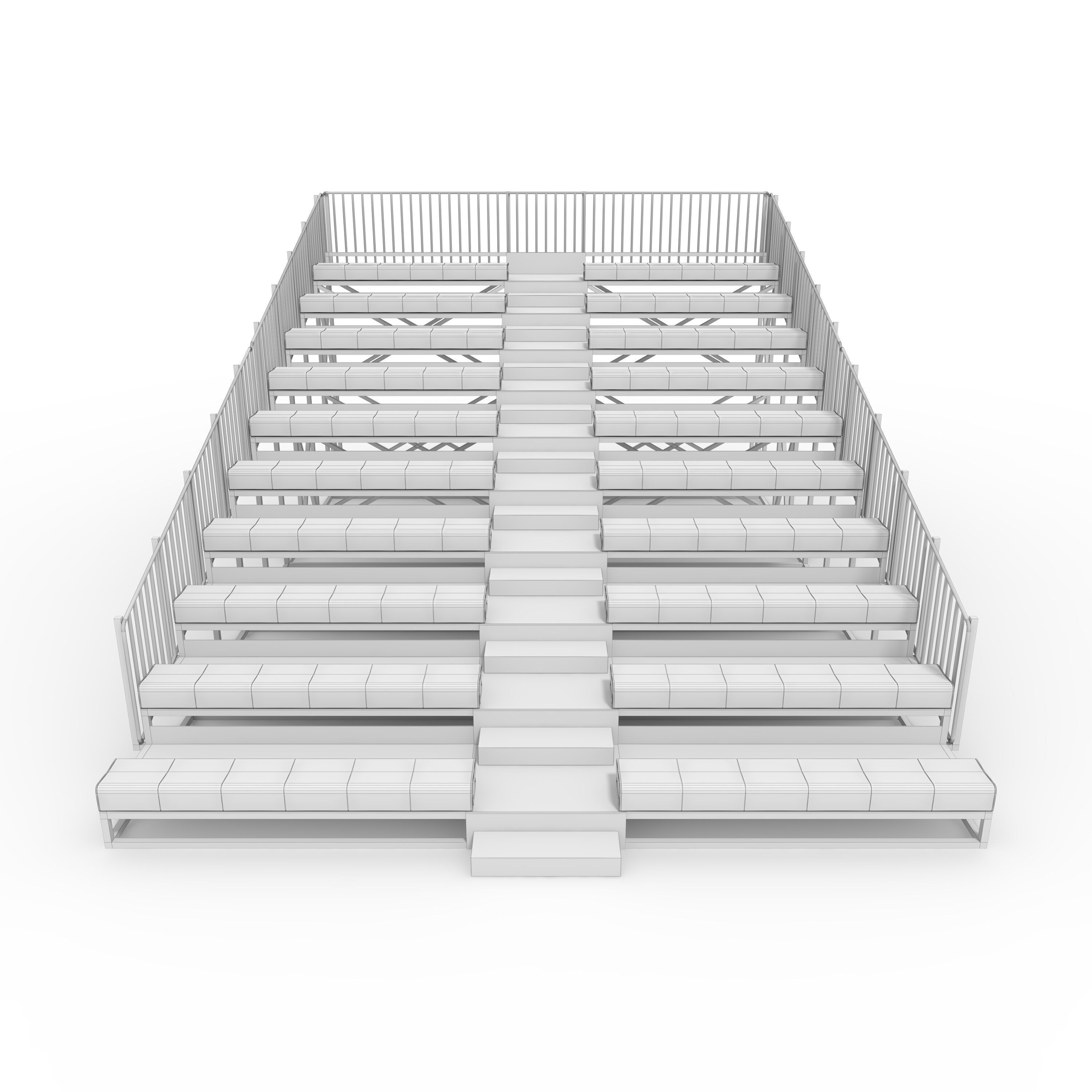 Bleachers 58 3D model_3