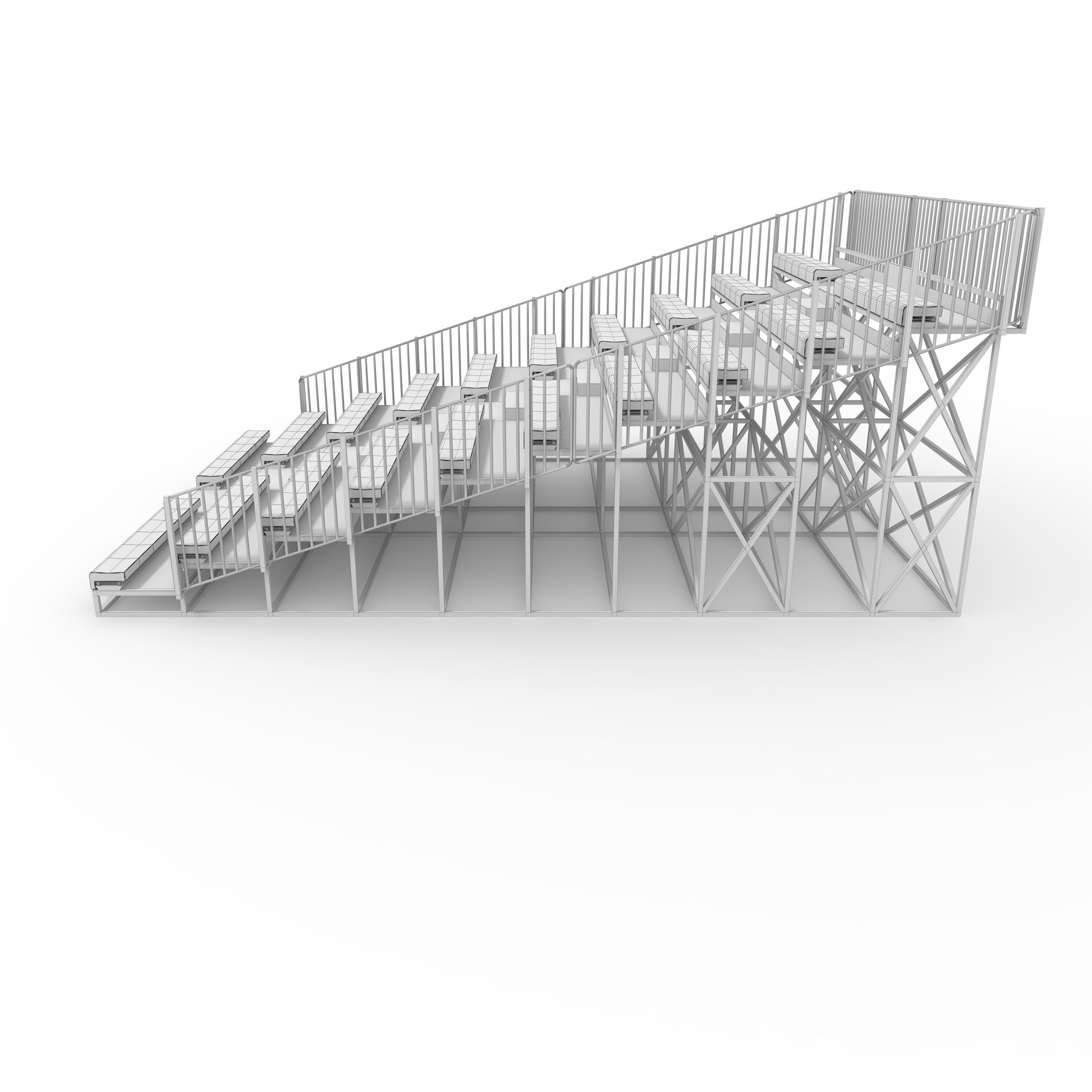 Bleachers 58 3D model_5