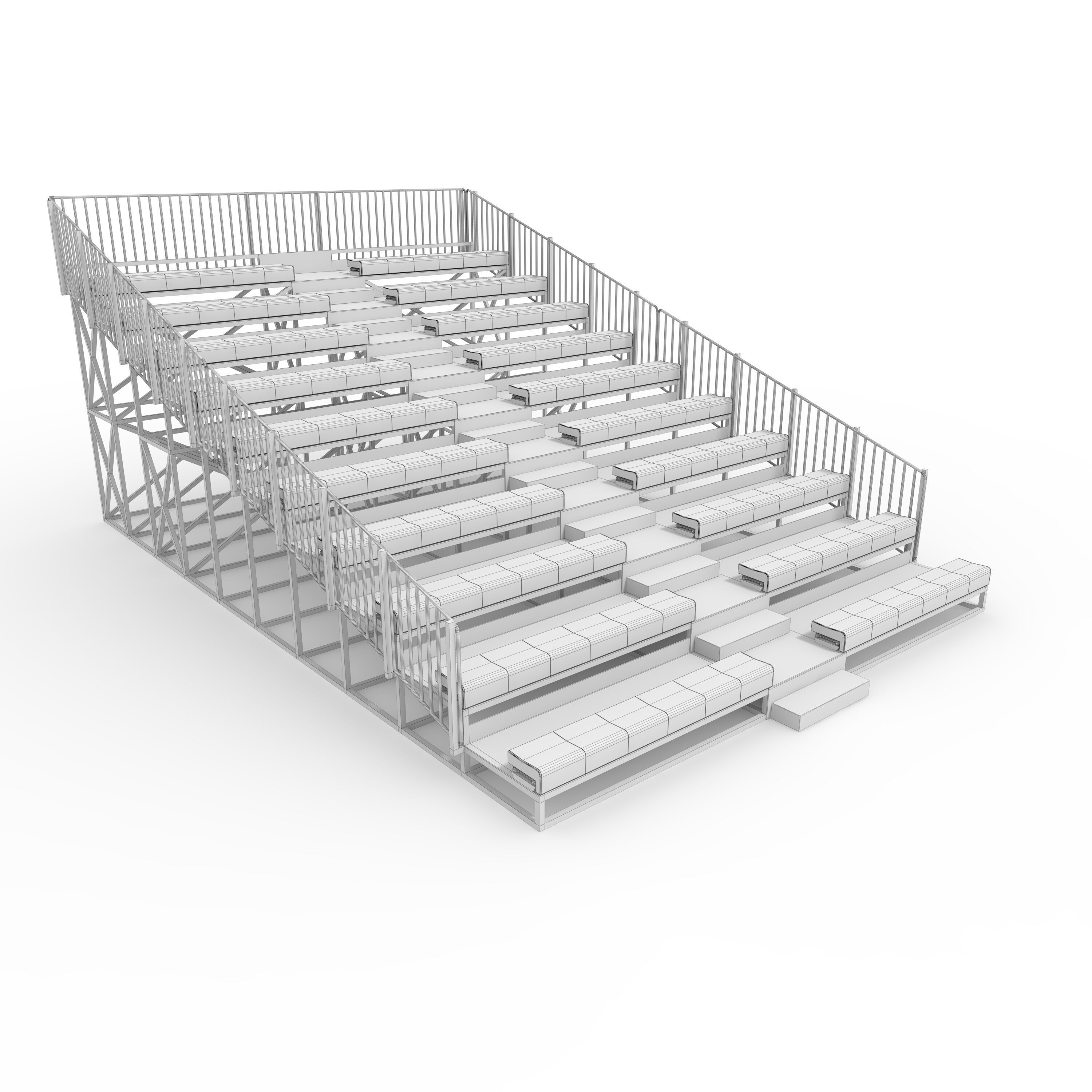 Bleachers 58 3D model_1