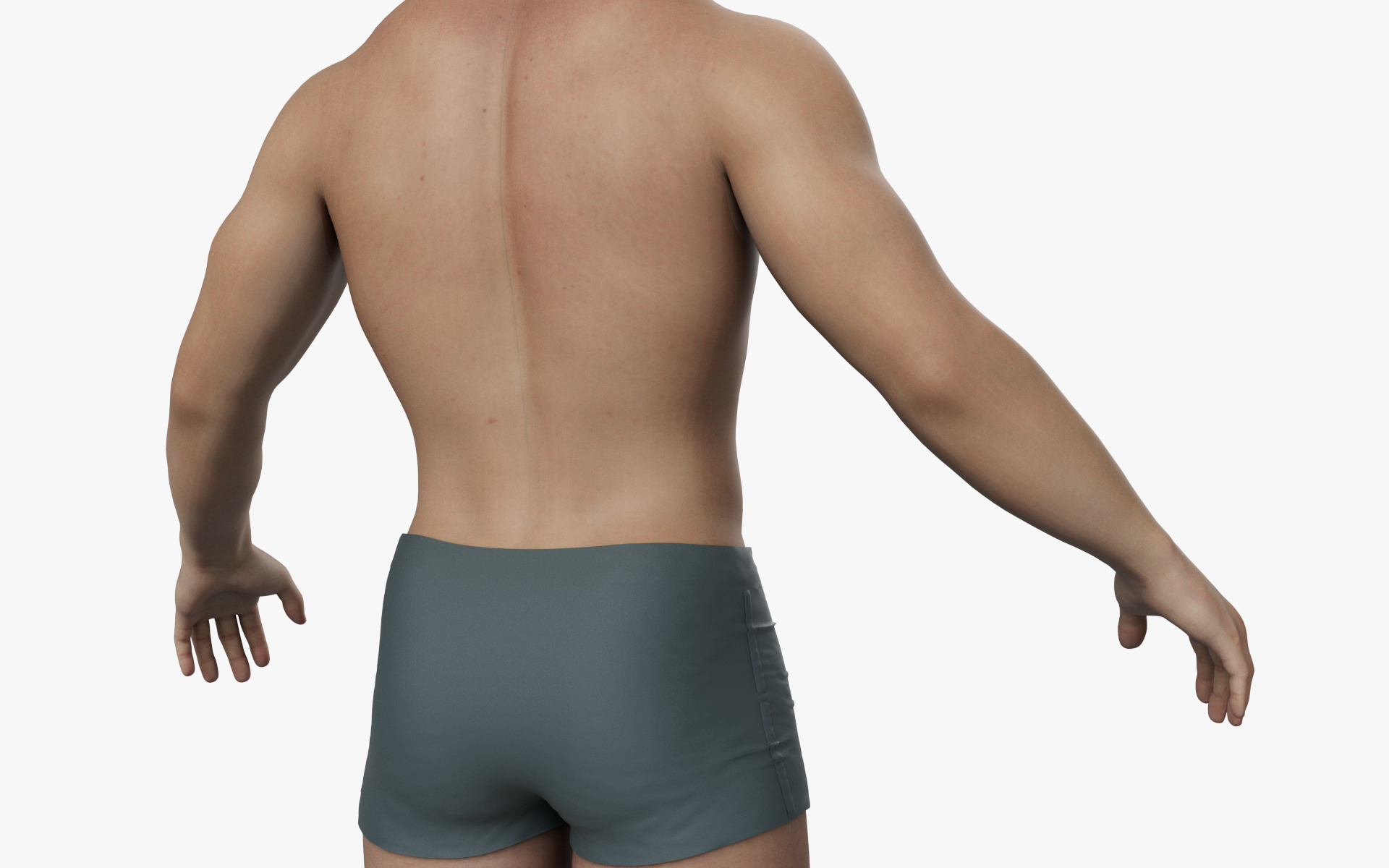 CUSTOM MALE HEAD - BODY MESH FOR METAHUMAN UNREAL ENGINE 5 READY 3D model_5