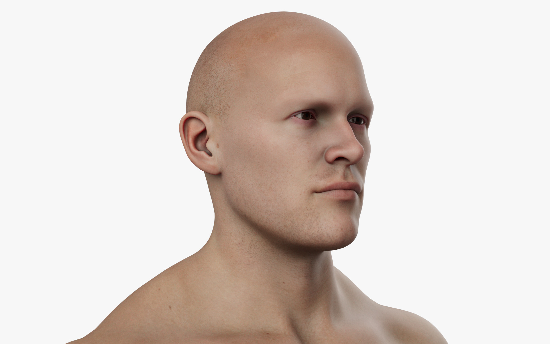 CUSTOM MALE HEAD - BODY MESH FOR METAHUMAN UNREAL ENGINE 5 READY 3D model_14