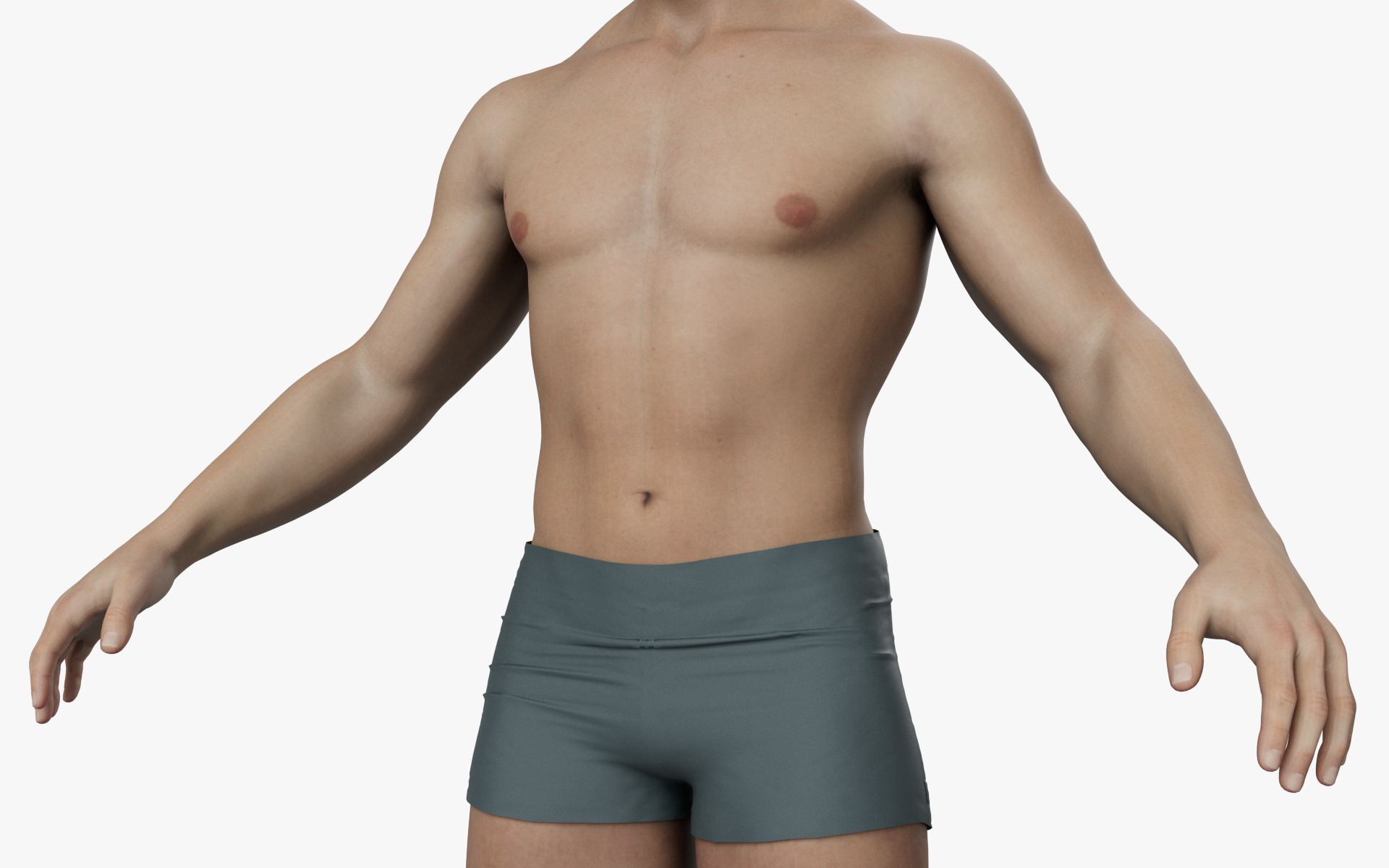 CUSTOM MALE HEAD - BODY MESH FOR METAHUMAN UNREAL ENGINE 5 READY 3D model_15