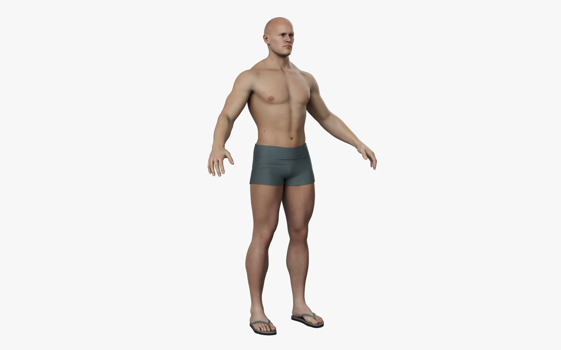 CUSTOM MALE HEAD - BODY MESH FOR METAHUMAN UNREAL ENGINE 5 READY 3D model_8