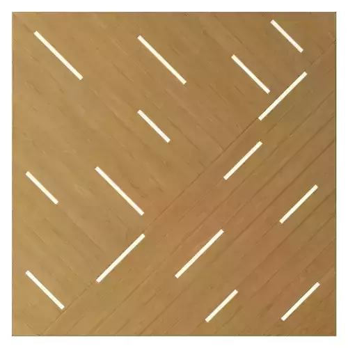 Wall panel 0260-shpon 3D model