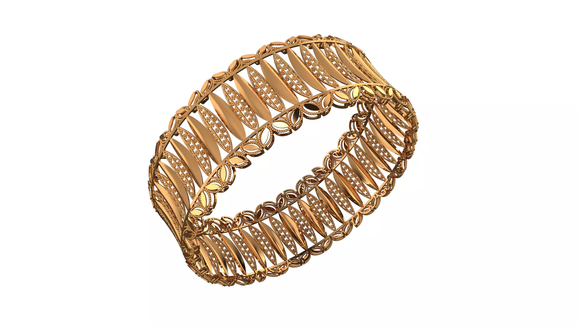 1120 Golden Foliage Bangle 20gm 3D print model