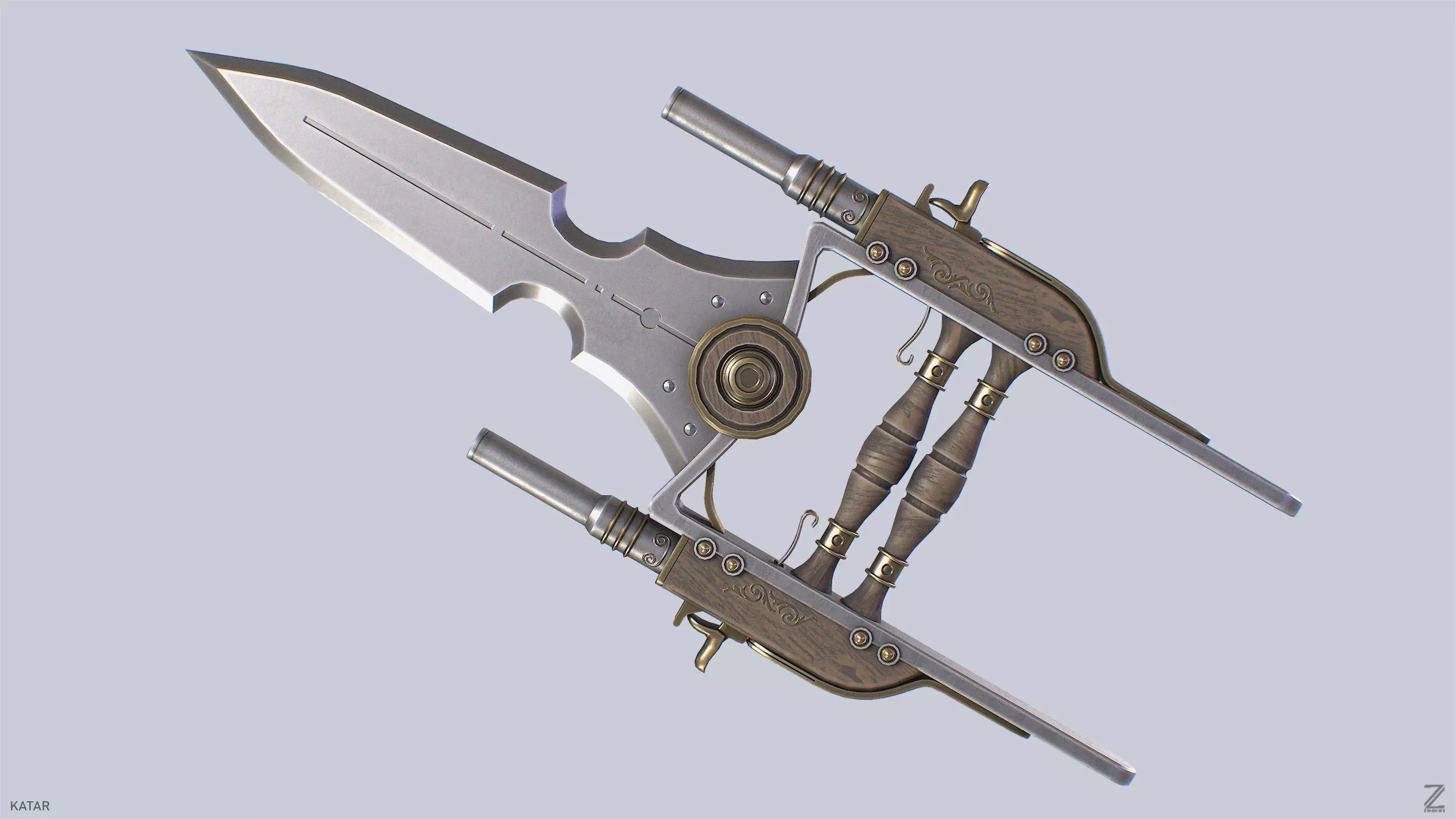 Katar Low-poly 3D model_0