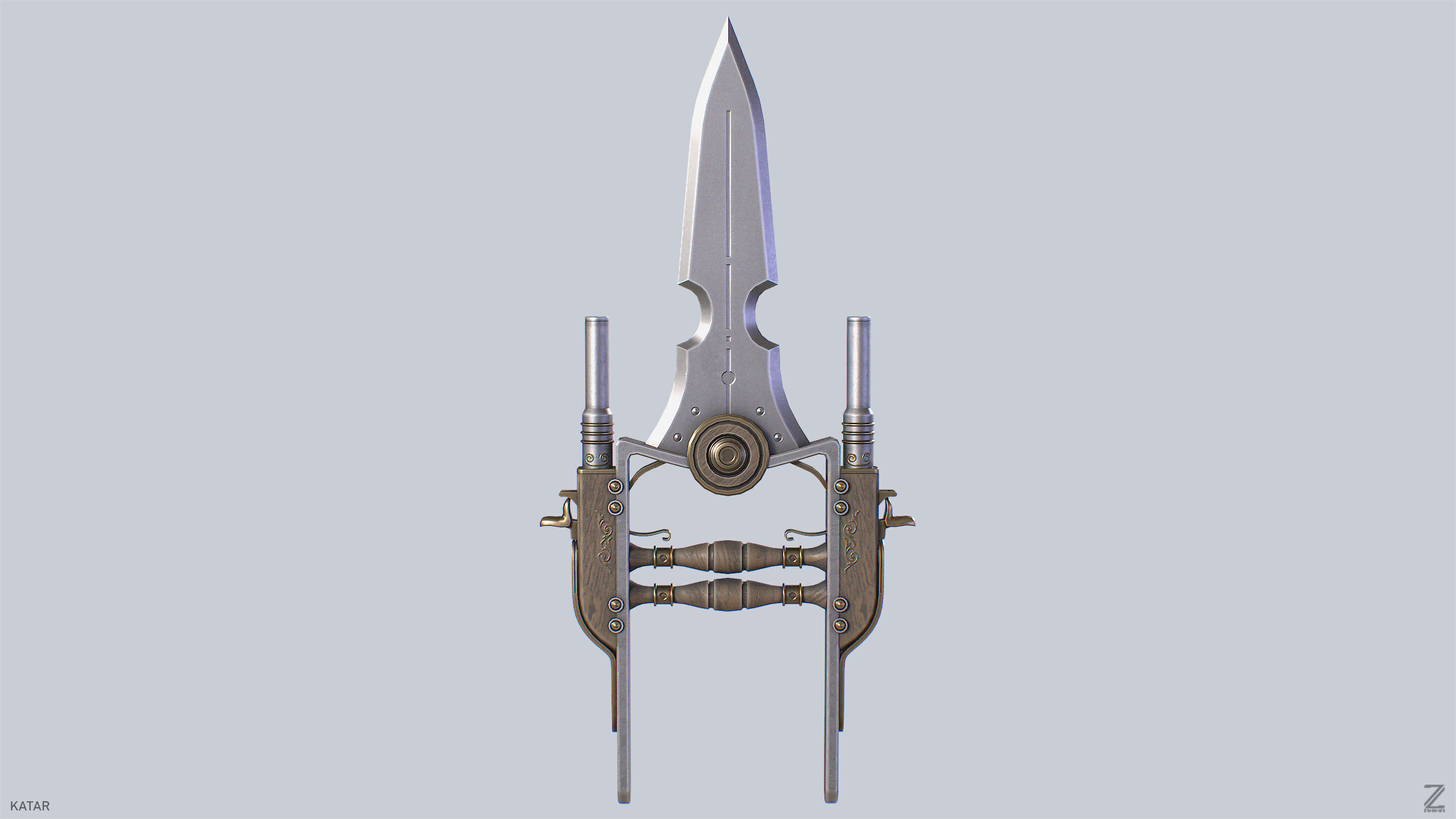 Katar Low-poly 3D model_4