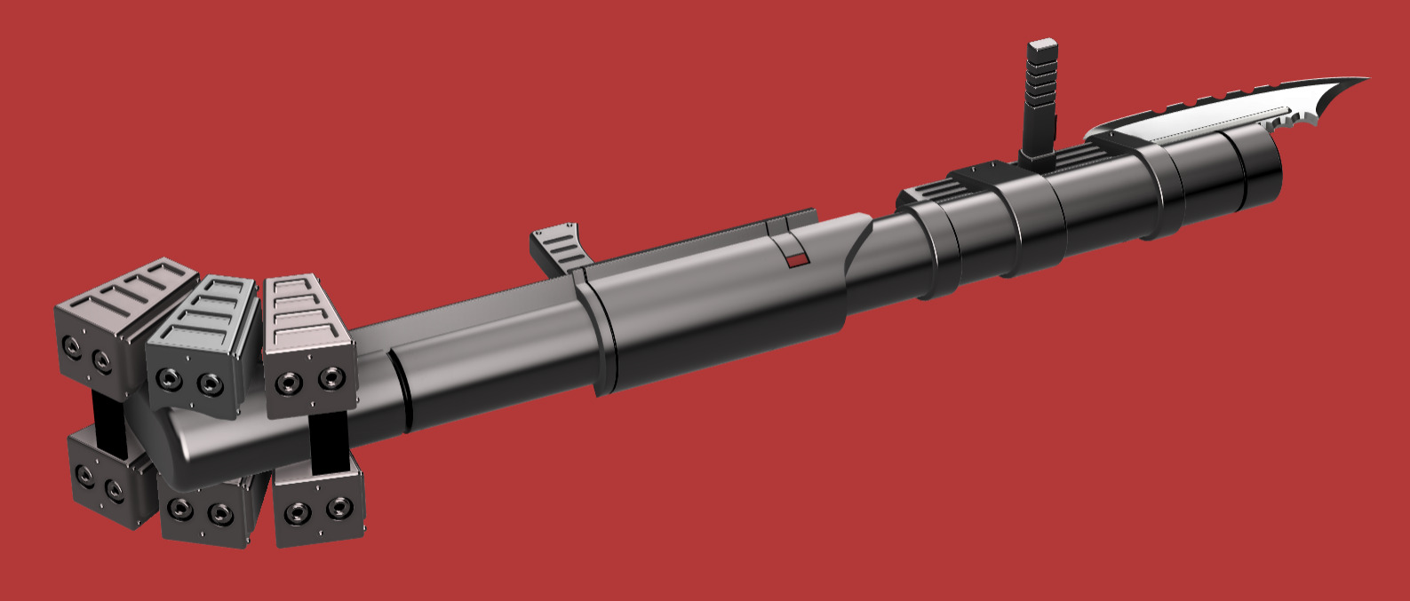 Devil May Cry 3 - Kalina Ann rocket launcher for cosplay 3D print model_2