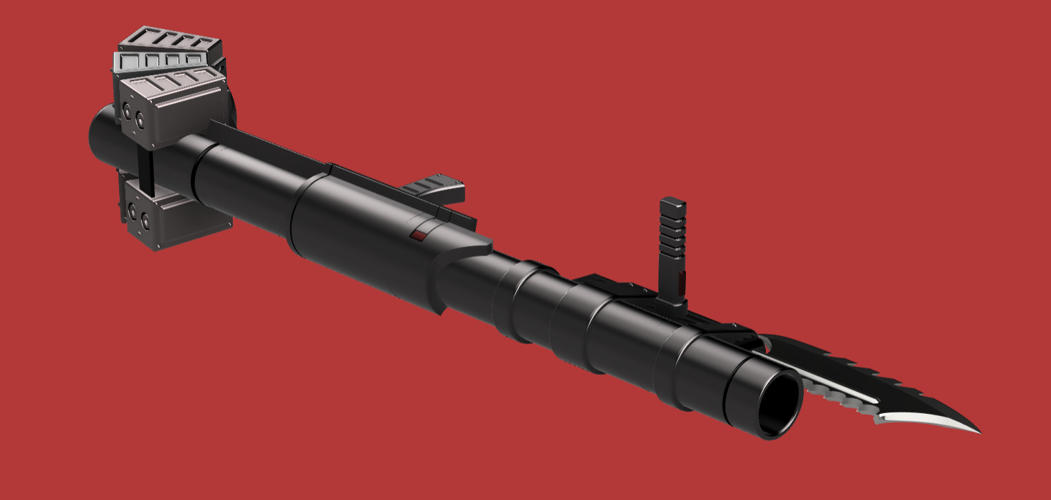 Devil May Cry 3 - Kalina Ann rocket launcher for cosplay 3D print model_3