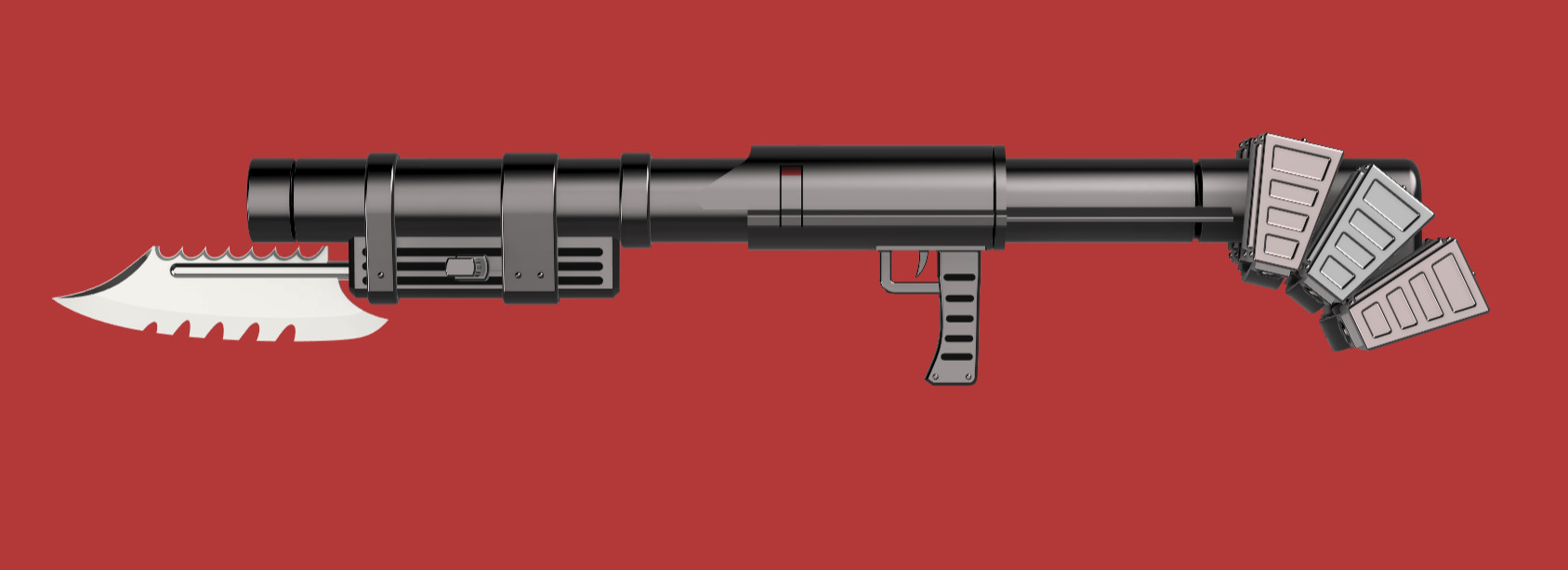 Devil May Cry 3 - Kalina Ann rocket launcher for cosplay 3D print model_4