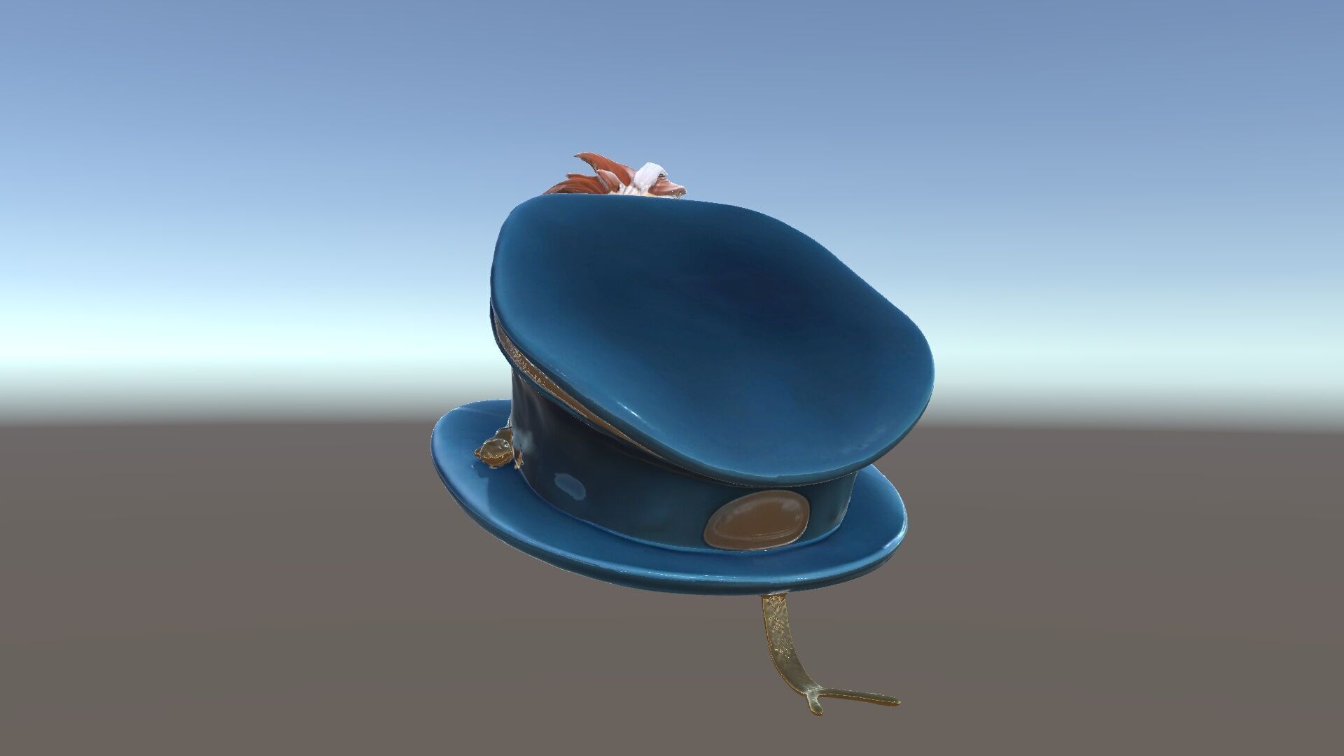 Ornate Military Hat D Model Pack Low-poly 3D model_5