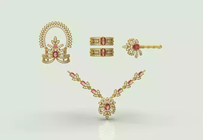 Krishna Shringar Combo Set - 02 3D print model