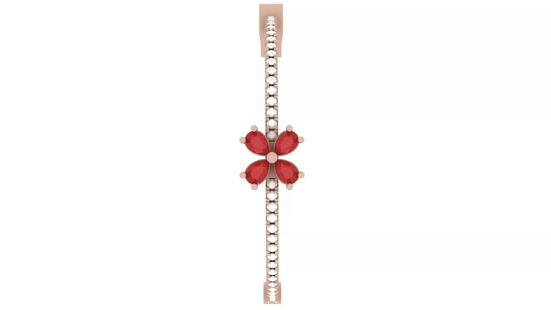 Diamond hoop earring 002 3D print model