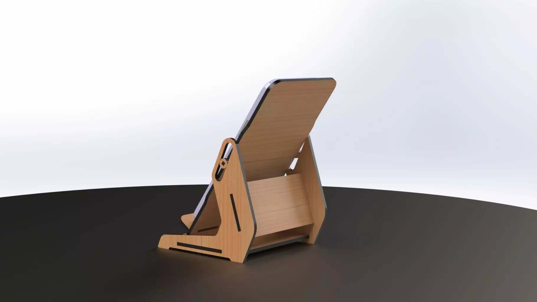 Phone stand mk4 3D Print or Laser cut model 3D print model_1