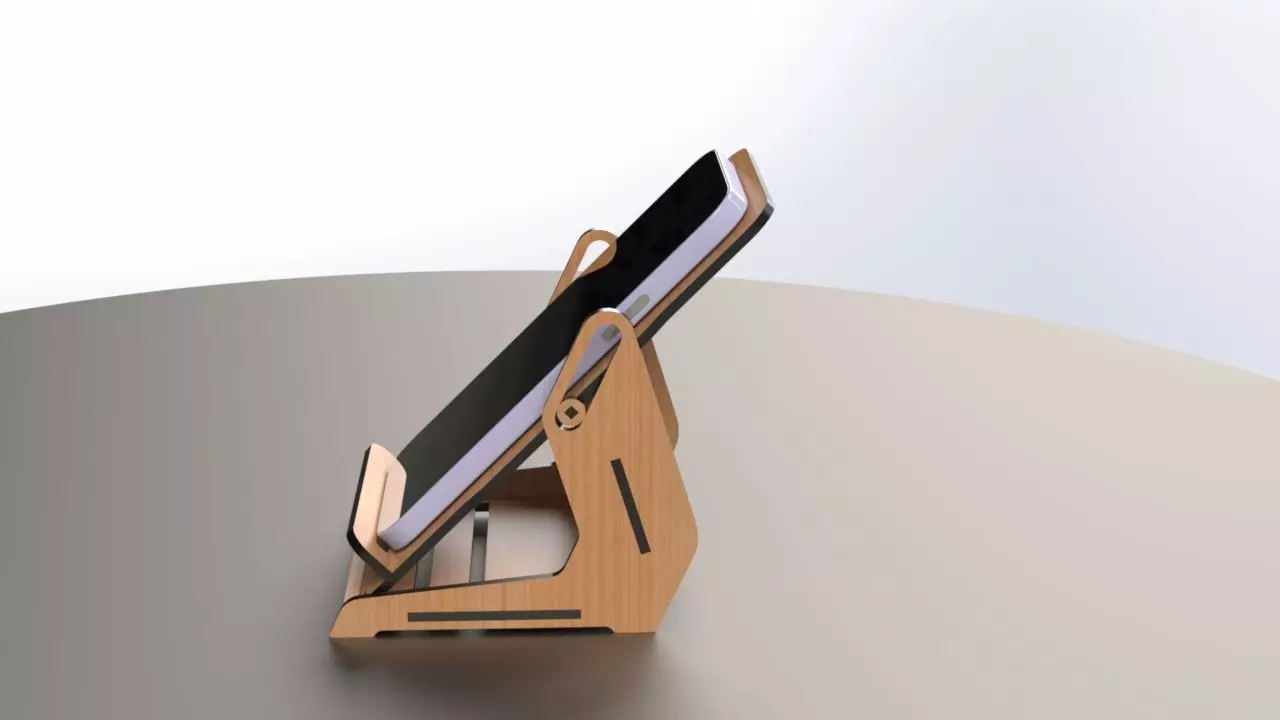Phone stand mk4 3D Print or Laser cut model 3D print model_2