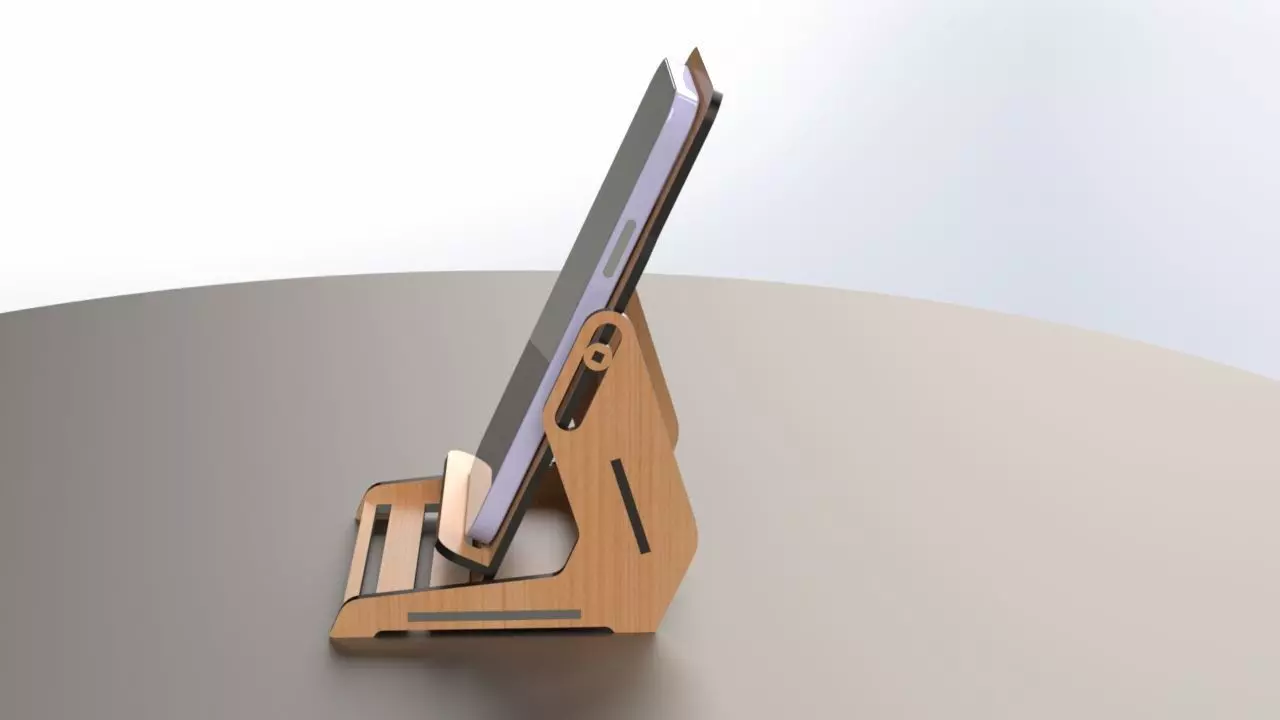 Phone stand mk4 3D Print or Laser cut model 3D print model_4
