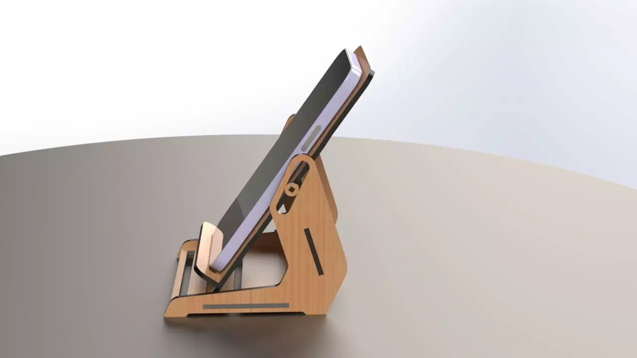 Phone stand mk4 3D Print or Laser cut model 3D print model_3