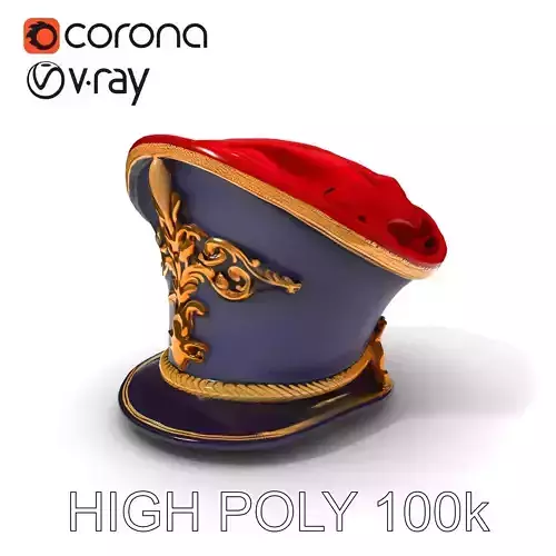 Ornate Military Hat D Model Pack