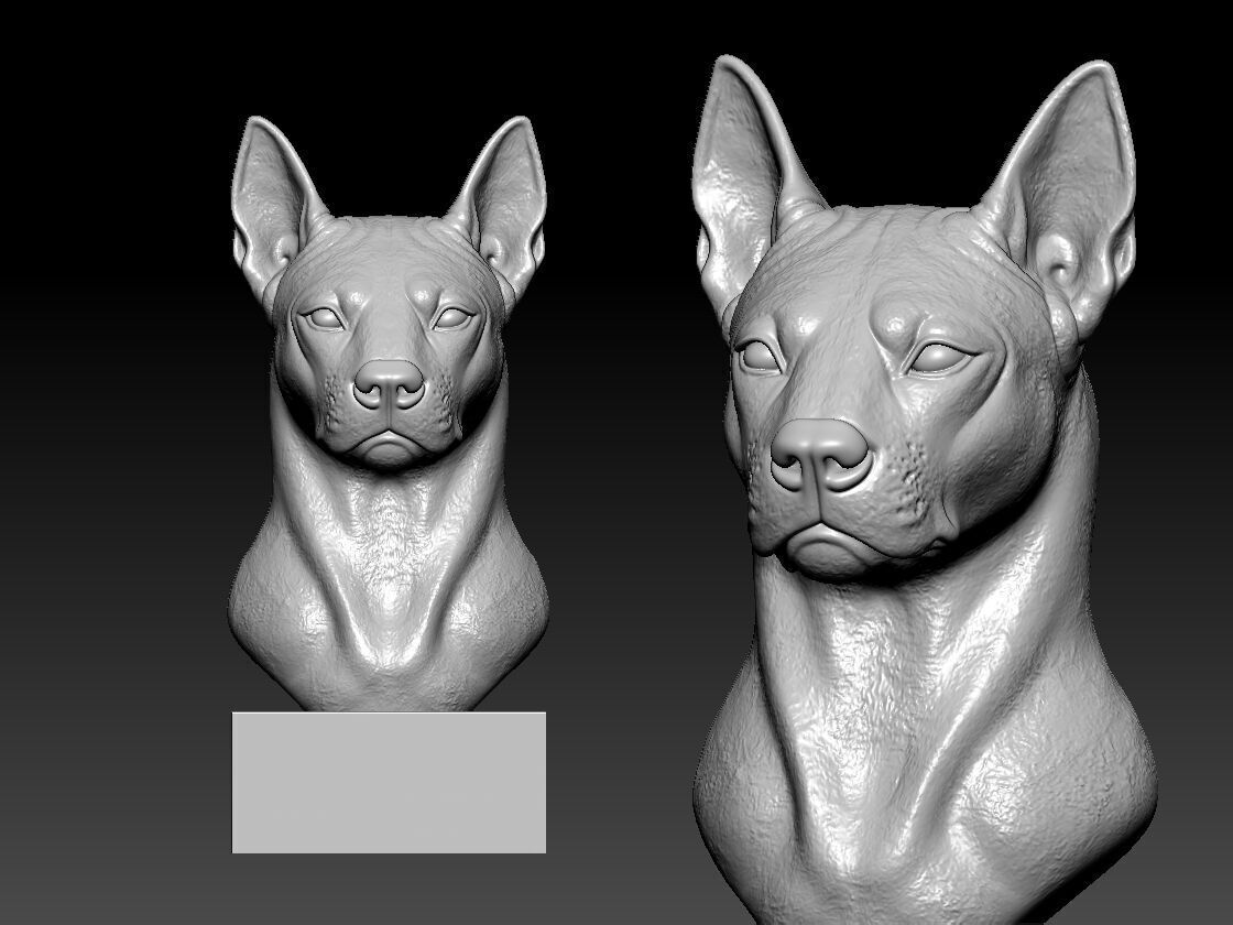 Red Thai Ridgeback Dog model - 3D print 3D print model_2
