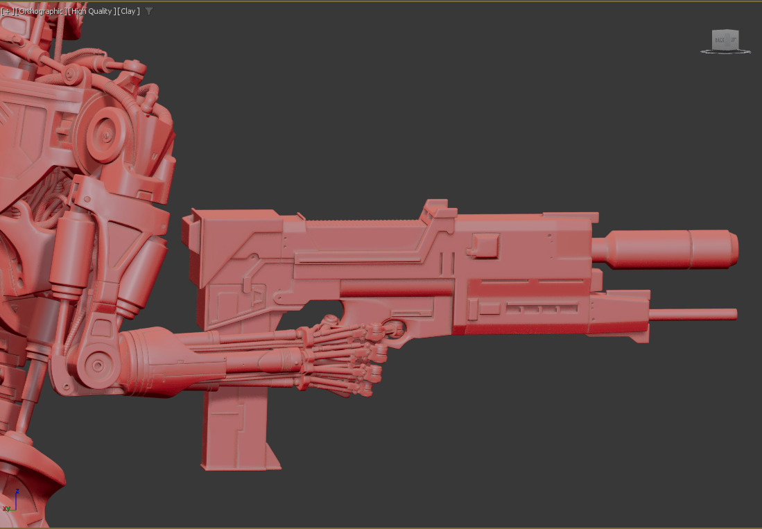 Terminator T-800 Endoskeleton Rekvizit T2 V5 High Detal 3D print model_12