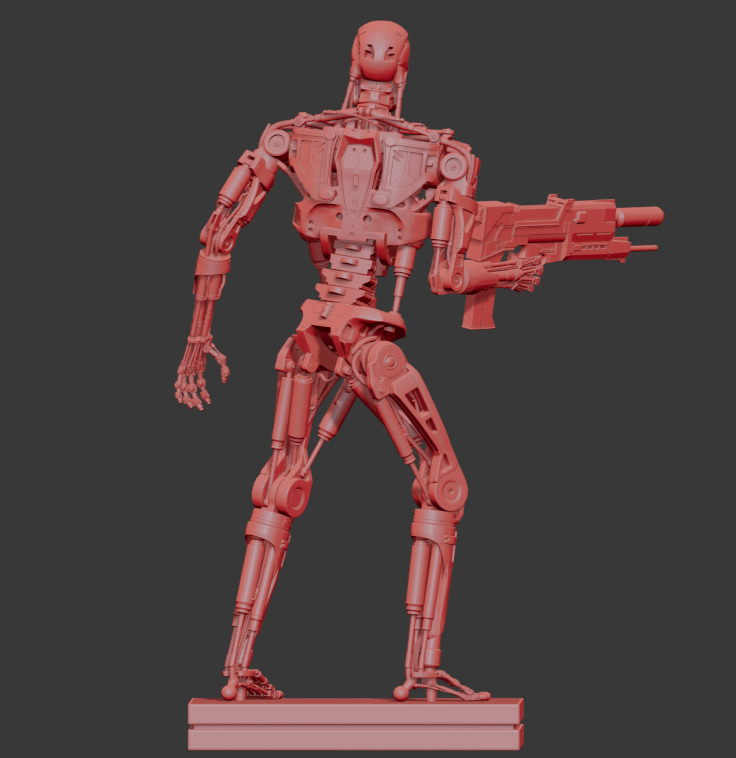 Terminator T-800 Endoskeleton Rekvizit T2 V5 High Detal 3D print model_3
