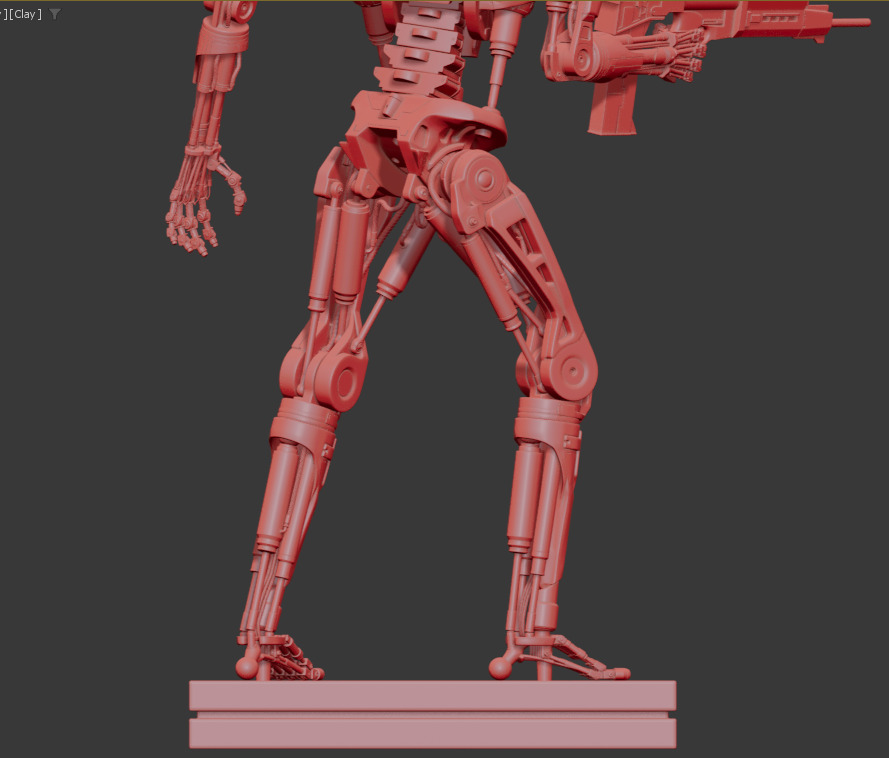 Terminator T-800 Endoskeleton Rekvizit T2 V5 High Detal 3D print model_10