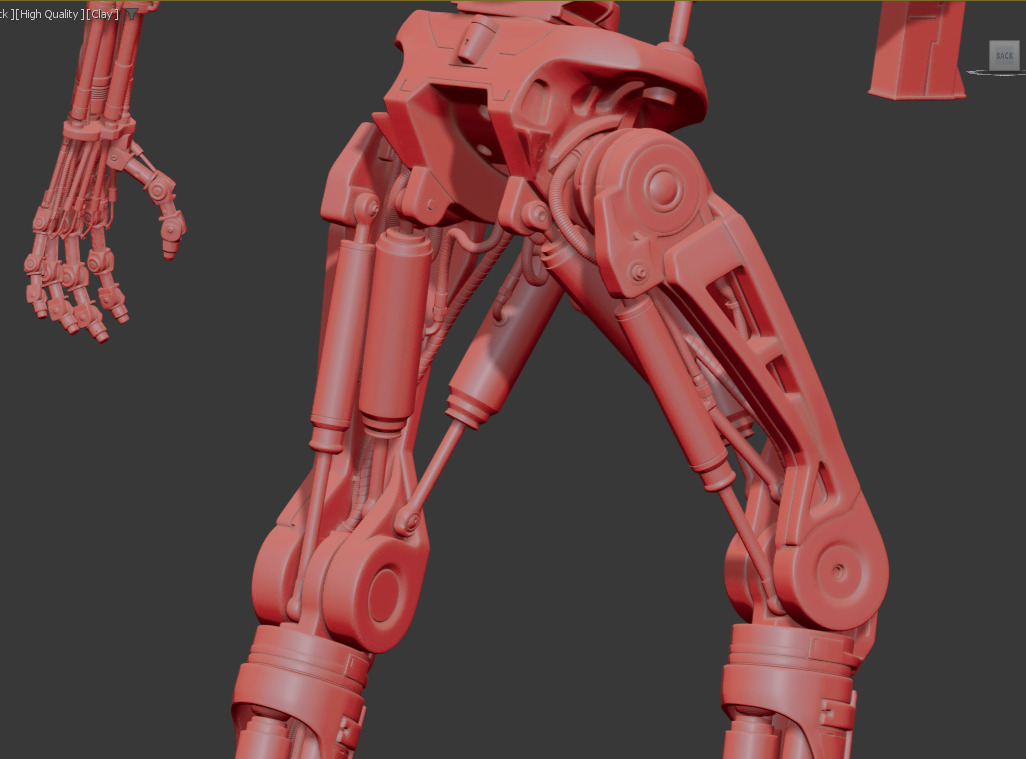 Terminator T-800 Endoskeleton Rekvizit T2 V5 High Detal 3D print model_11