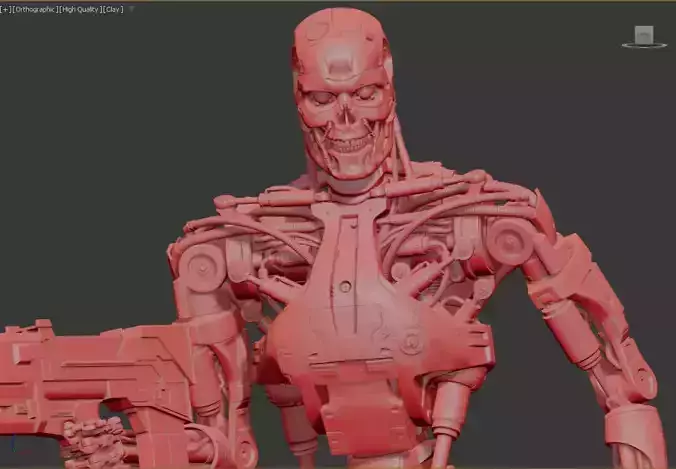 Terminator T-800 Endoskeleton Rekvizit T2 V5 High Detal