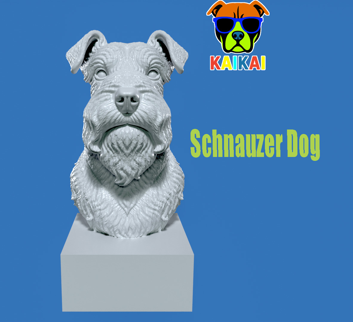 Miniature Schnauzer - Dwarf Schnauzer Dog model - 3D print 3D print model_2